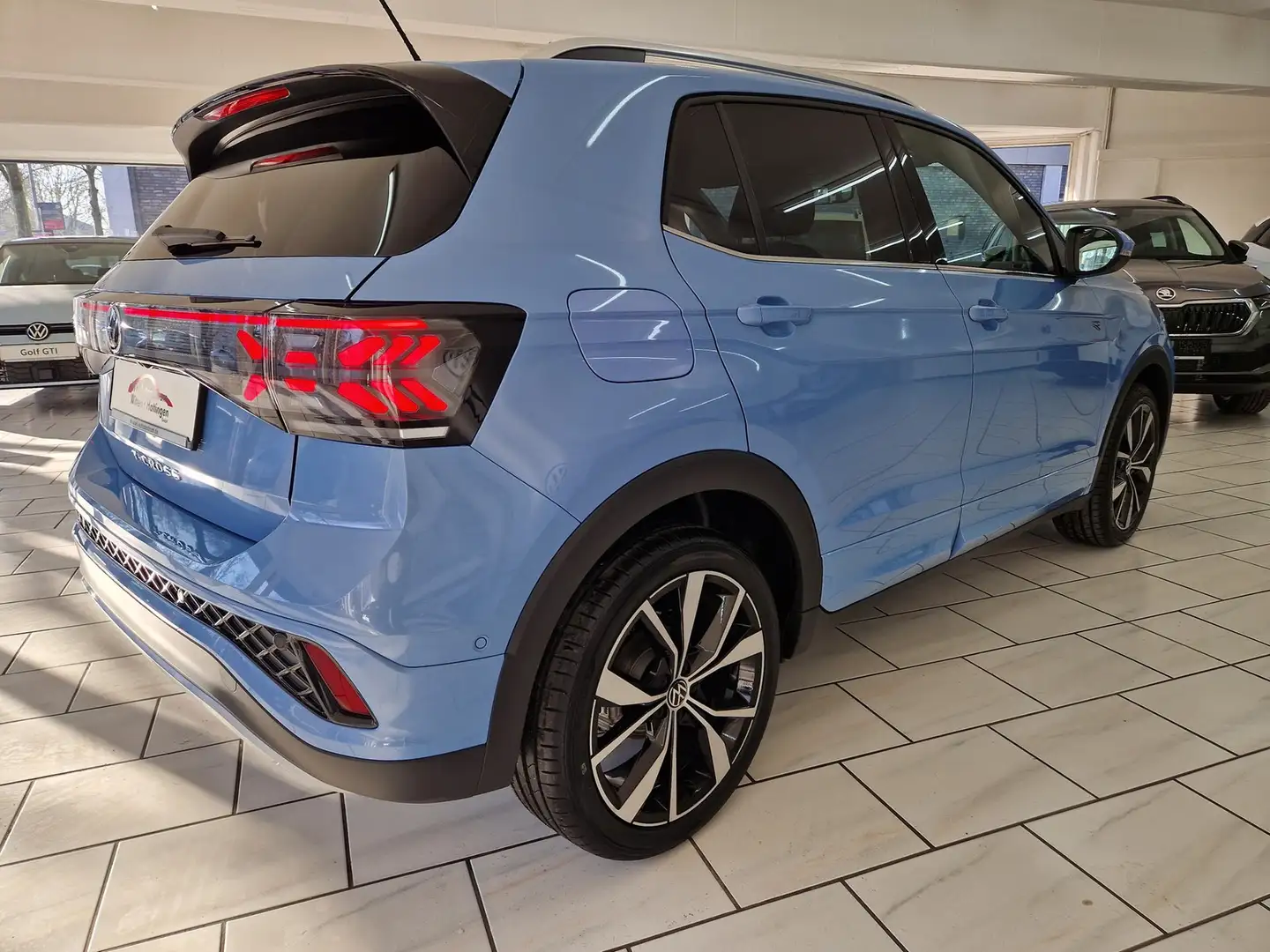 Volkswagen T-Cross 1.0 TSI DSG R-Line NAVI REARVIEW AHK PRIVACY Blau - 2