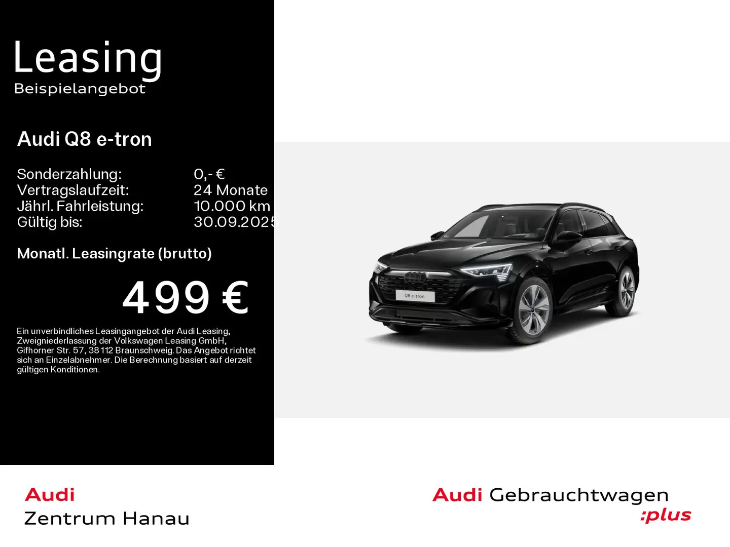 Audi Q8 e-tron 55 quattro S-LINE*NAVI-PLUS*HUD*MATRIX Noir - 1