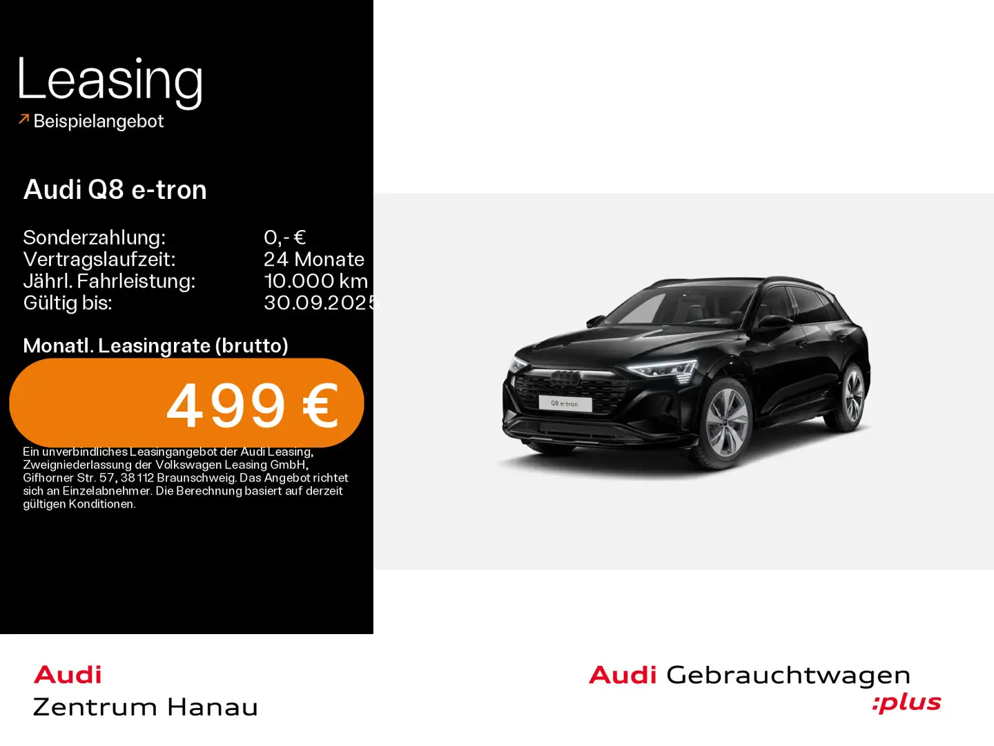Audi Q8 e-tron 55 quattro S-LINE*NAVI-PLUS*HUD*MATRIX Schwarz - 1