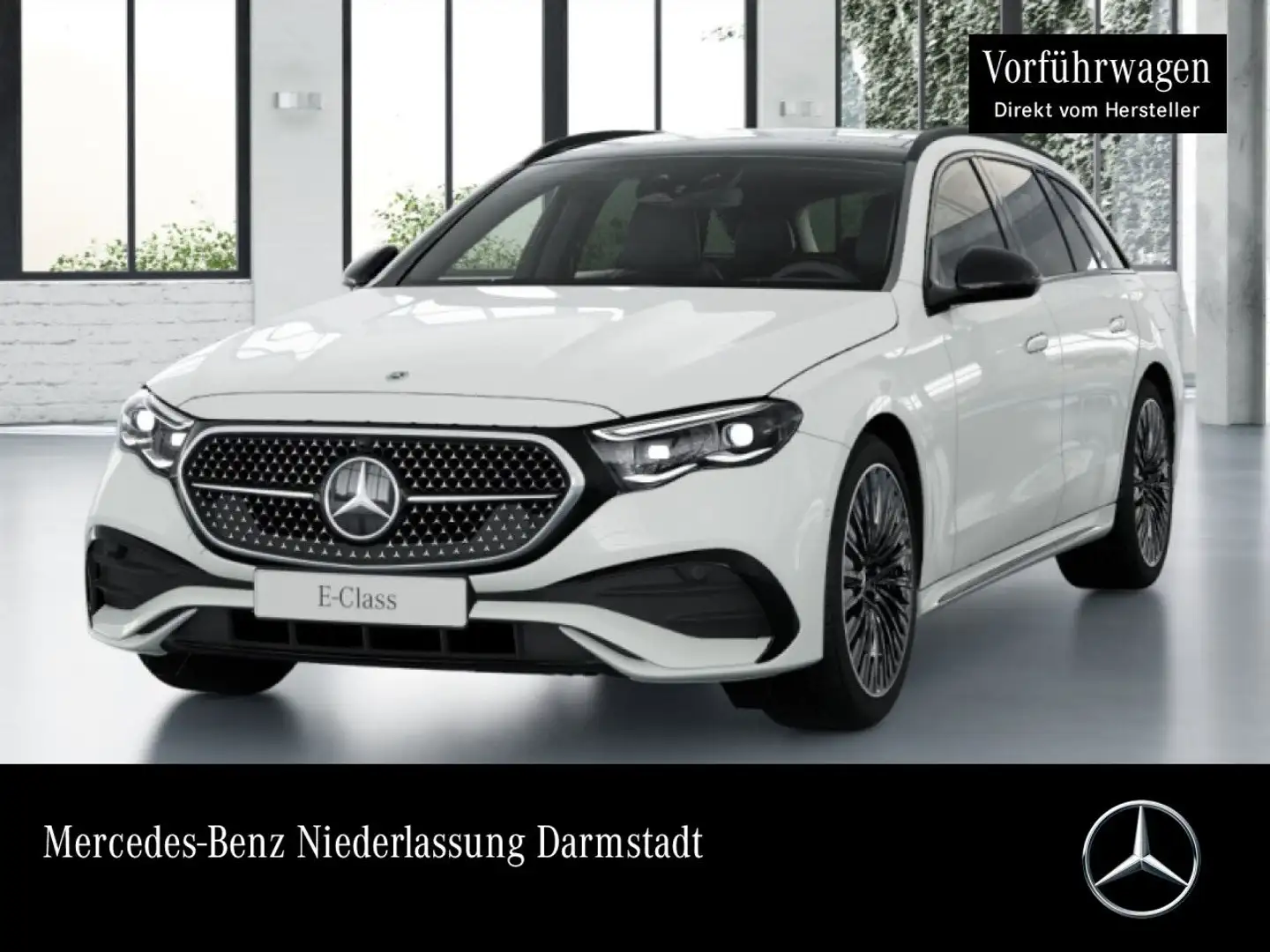 Mercedes-Benz E 300 e T Hybrid AMG Fahrass 360° Pano Burmester Weiß - 1