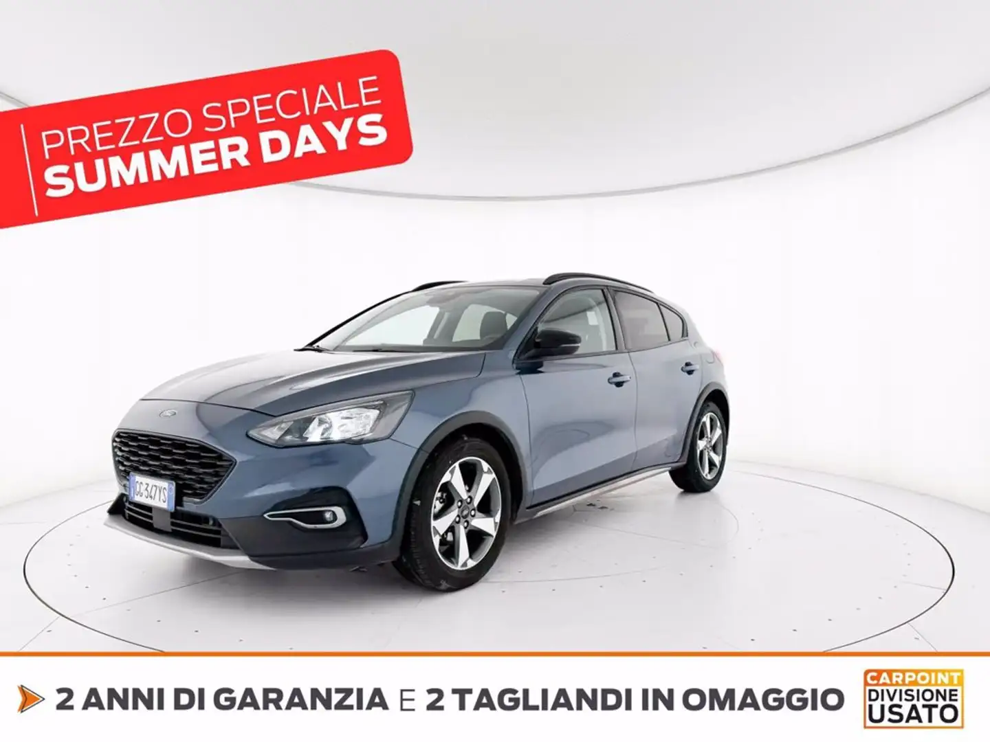 Ford Focus active 1.0 ecoboost h s&s 125cv my20.75 Modrá - 1