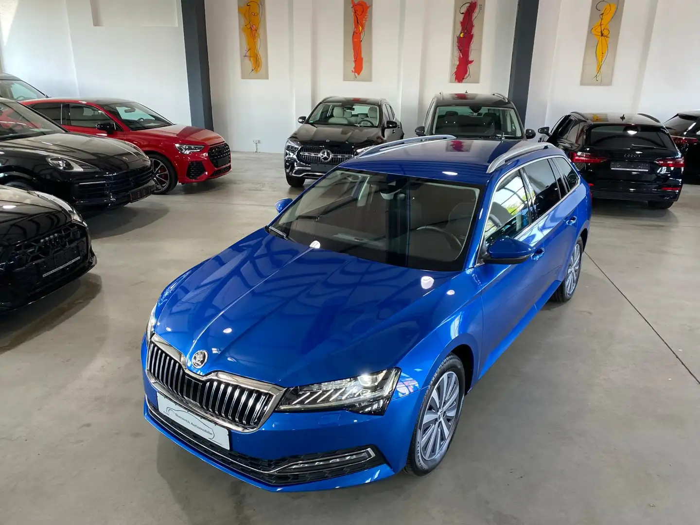 Skoda Superb 2.0 TSI DSG 4x4 Style/STHZG/360/ACC/ Blauw - 2