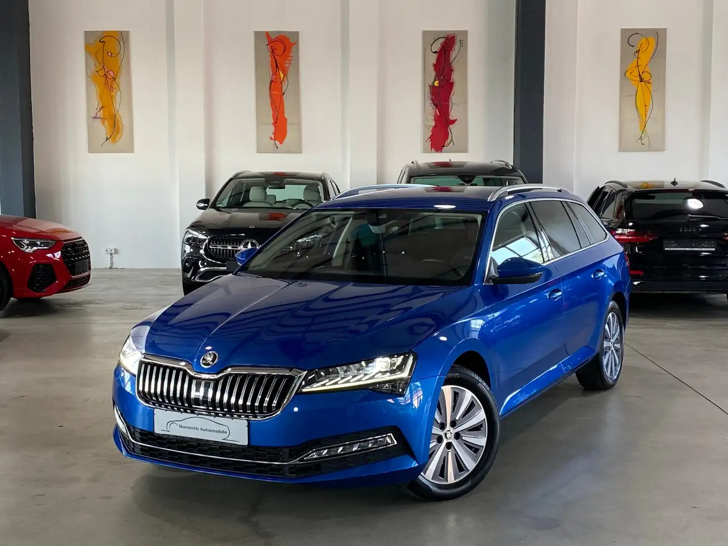 Skoda Superb 2.0 TSI DSG 4x4 Style/STHZG/360/ACC/ Blauw - 1