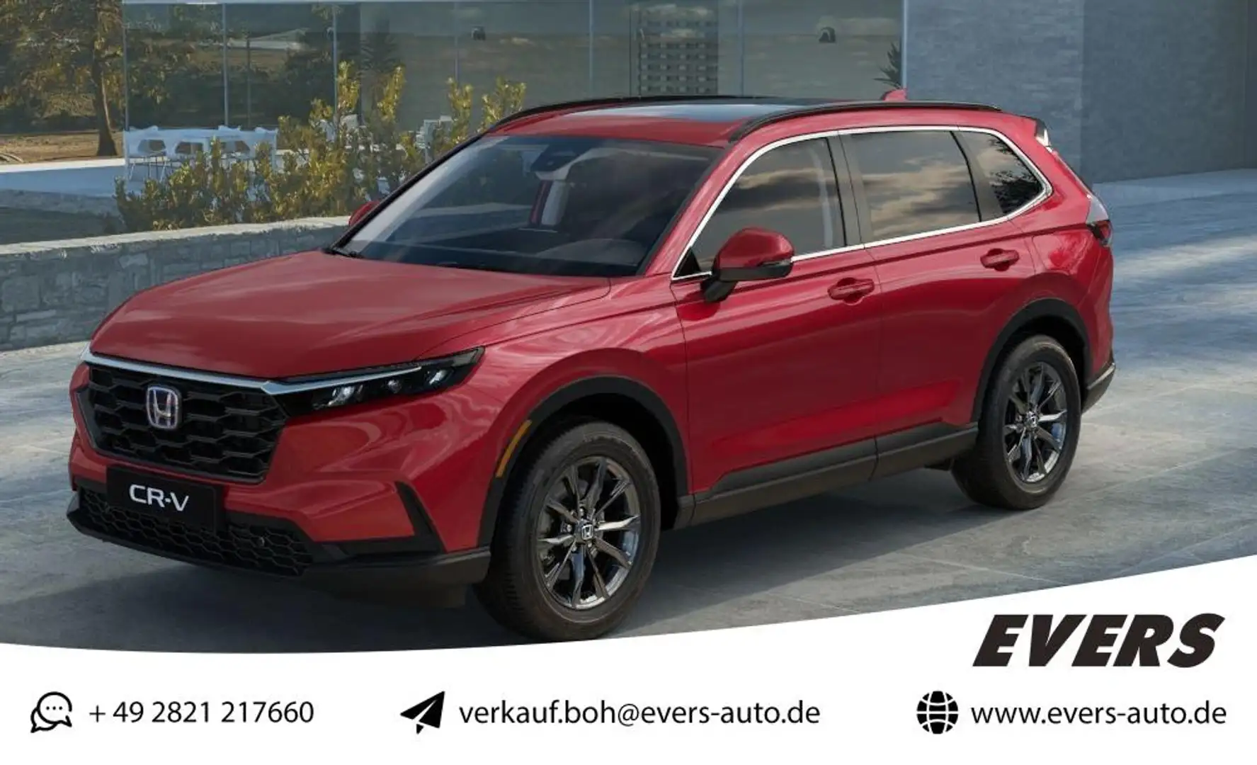 Honda CR-V 2.0 e:HEV ELEGANCE 2WD NAVI+LEDER+PANORAMAD Red - 1