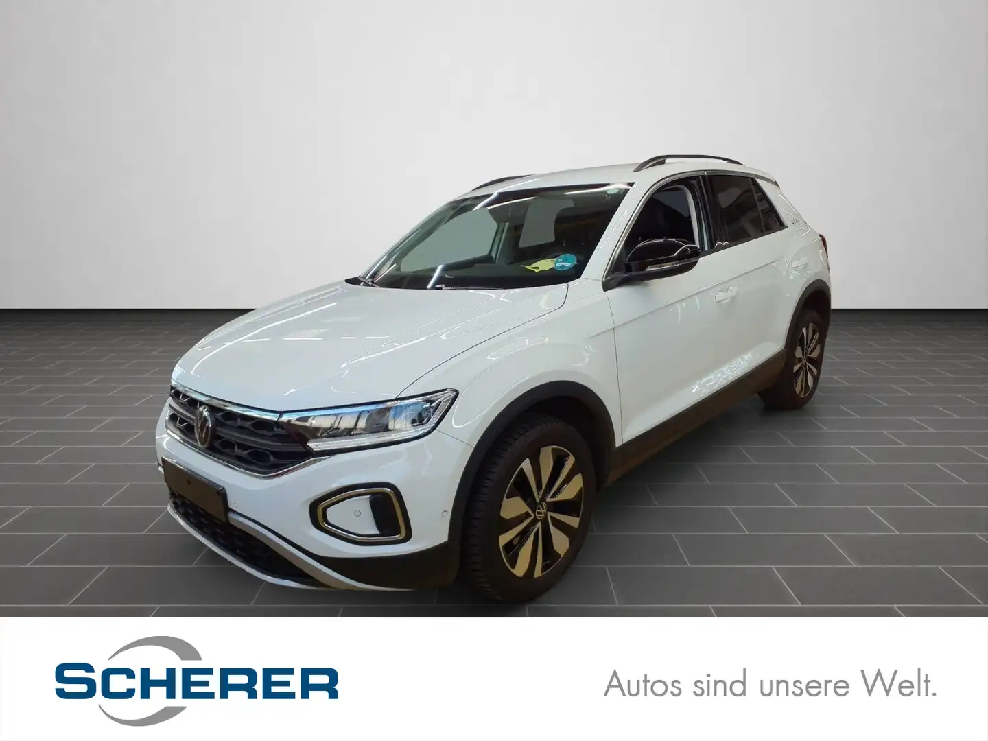 Volkswagen T-Roc 1,0 TSI GOAL NAVI/LED/PDC/Sizuheizung vo./ Weiß - 1