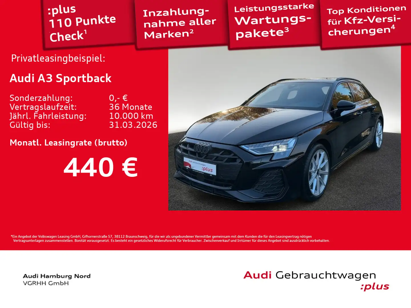Audi A3 35 TFSI S line S tronic Nav ACC B&O Schwarz - 1