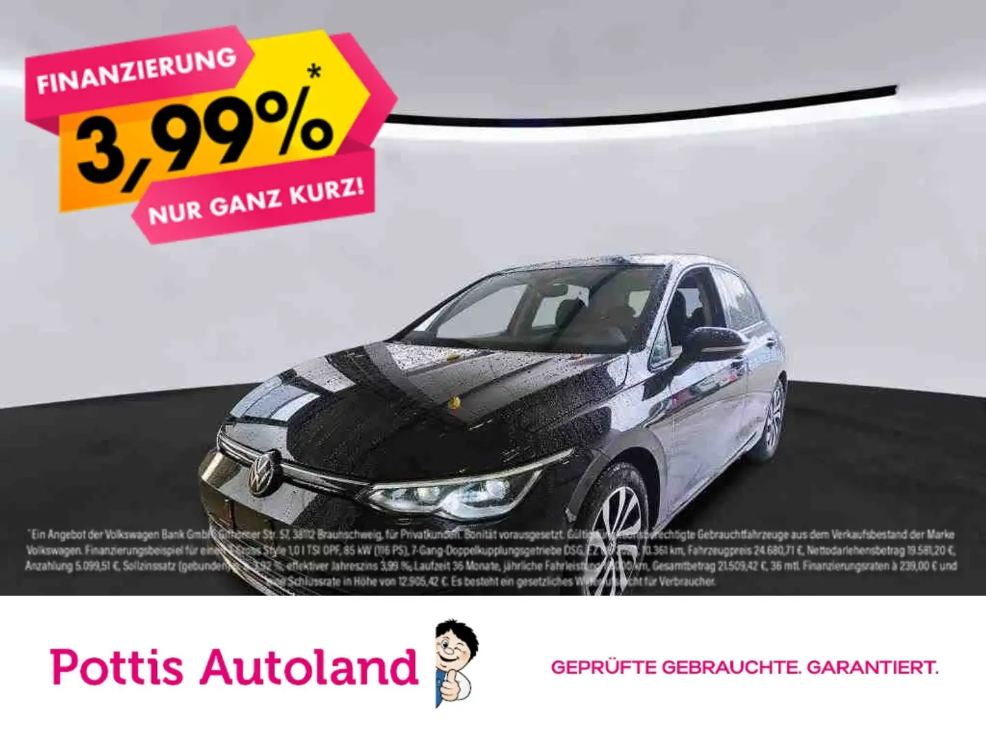 Volkswagen Golf 2.0 TDI DSG ACTIVE PANO AHK NAVI IQ.LIGHT Schwarz - 1