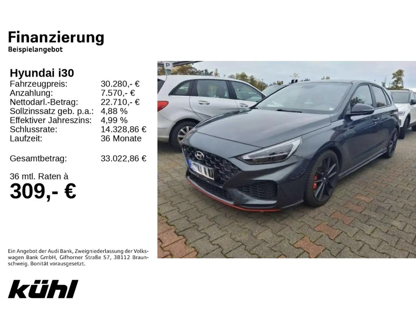 Hyundai i30 N 2.0 TGDI Performance Kamera/LED/Navi/DAB/1 Grigio - 2