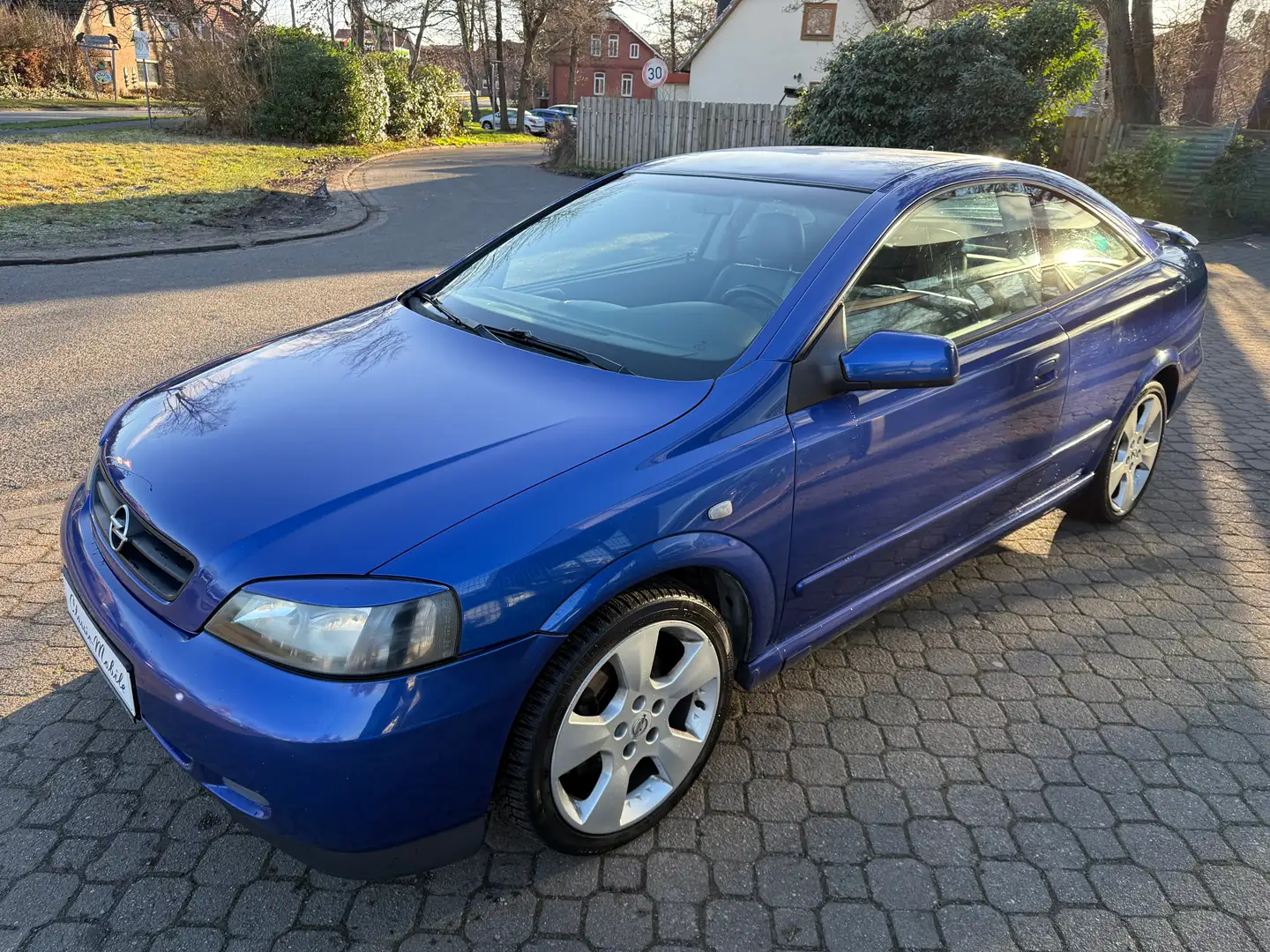 Opel Astra G Coupe 2.2 16V *HU a.W. neu*Leder*Klima*SHZ*17"* Blau - 2