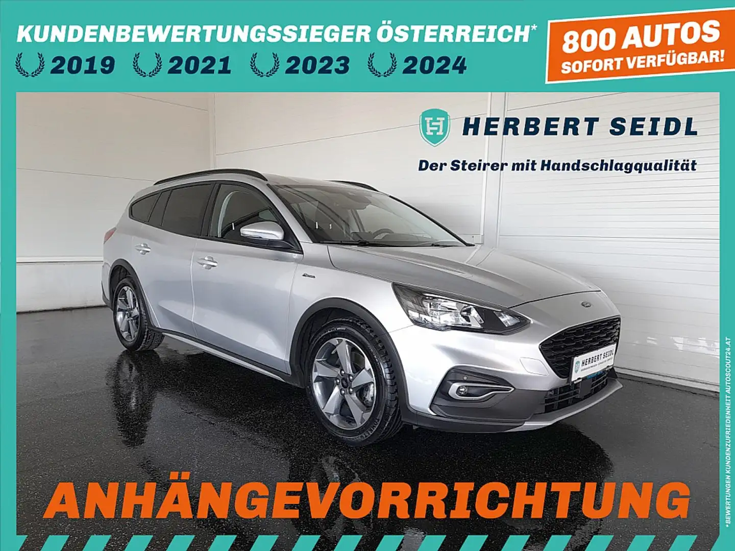 Ford Focus Turnier Active X 1,5 EcoBlue Aut. *LED / NAVI /... Silber - 1
