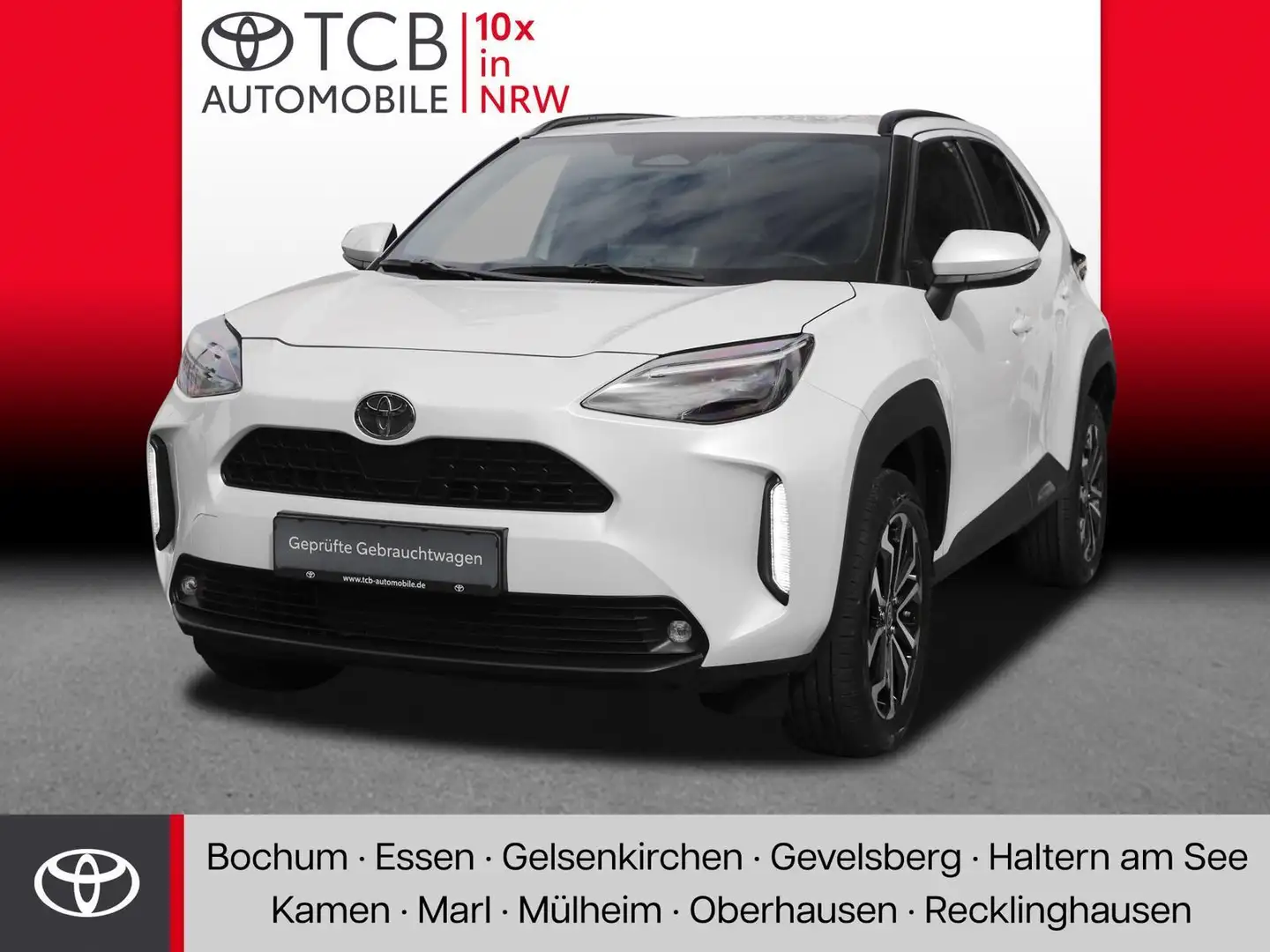 Toyota Yaris Cross 1.5 HYBRID BLACK+WHITE NAVI SHZ PDC Blanc - 1