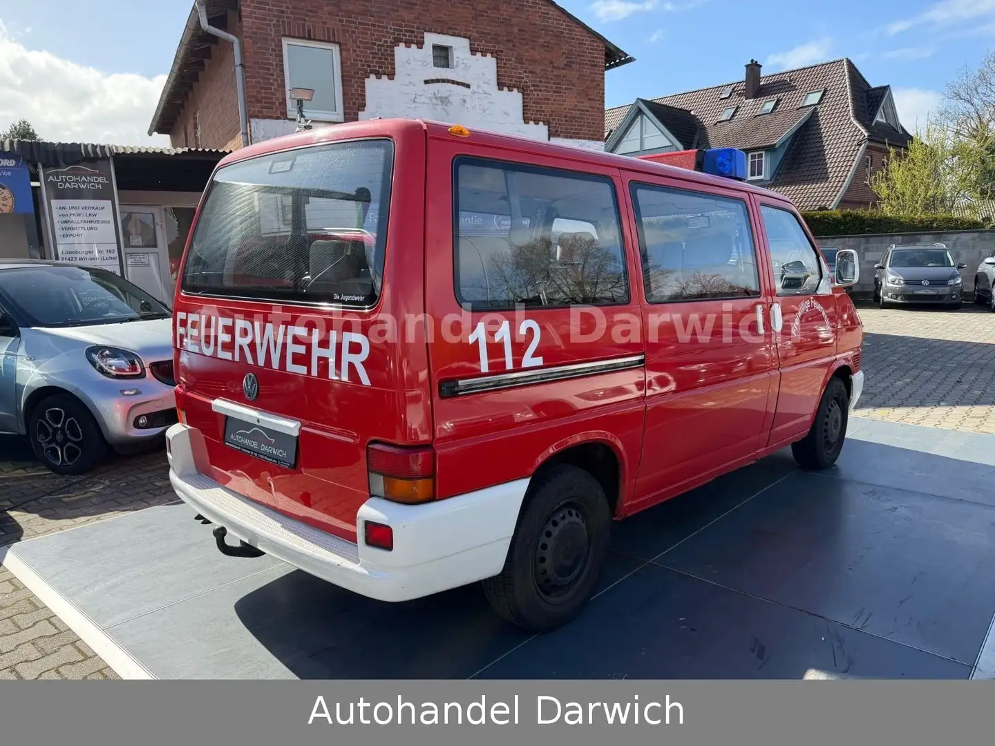 Volkswagen T4 Kombi T4 2.5 TDI 88PS Feuerwehr 2.Hand 9-Sitzer Rot - 2