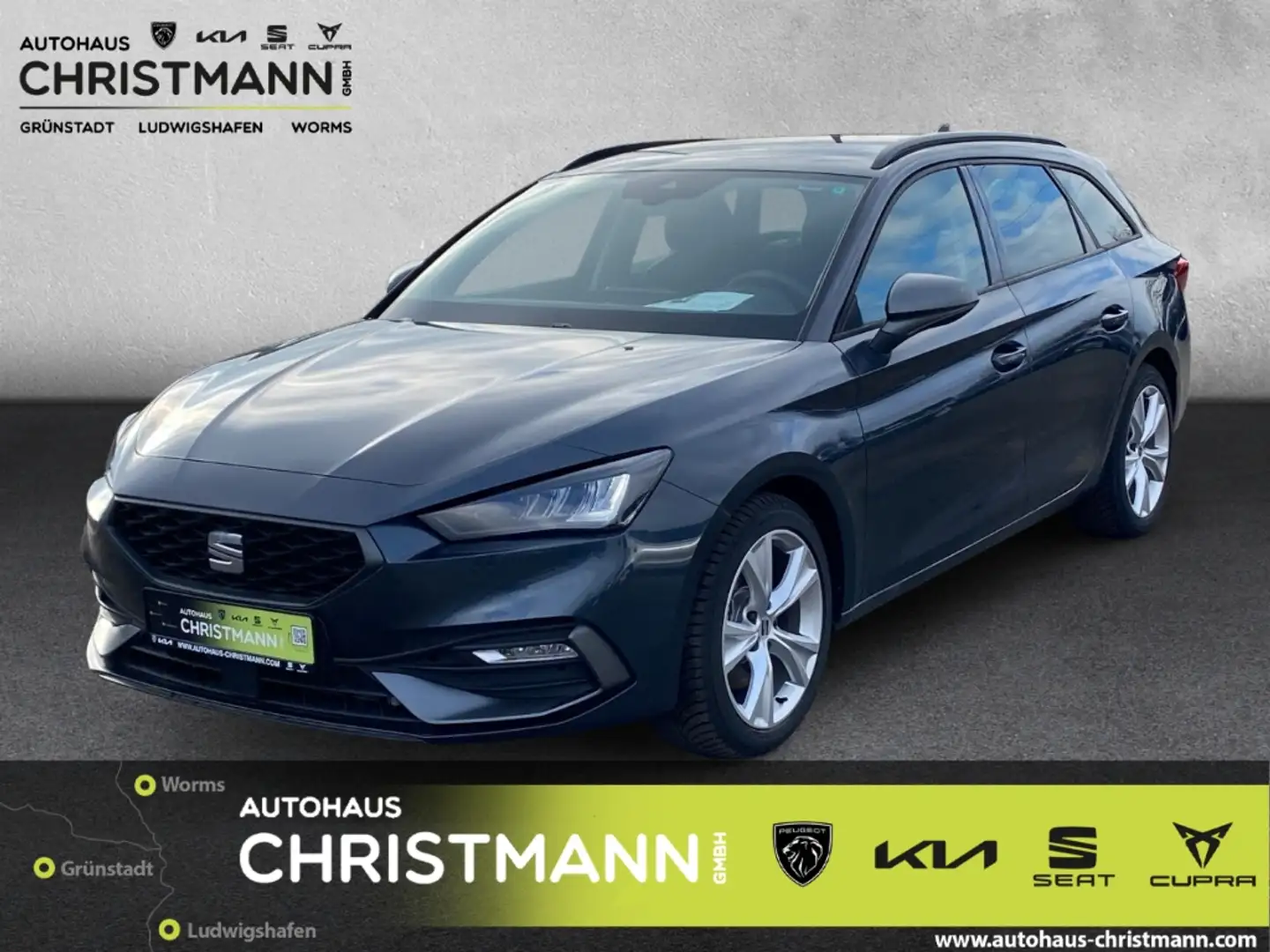 SEAT Leon Sportstourer FR 2.0 TDI EU6d Navi digitales Cockpi Gris - 1