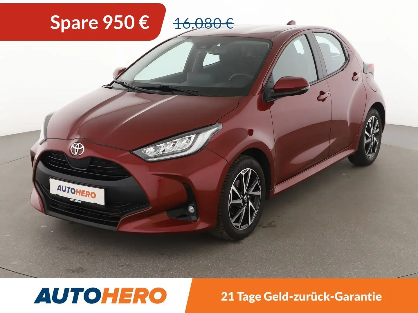 Toyota Yaris 1.5 Dual VVT-iE Club *TEMPO*CAM*SHZ*ALU*KLIMA* Red - 1