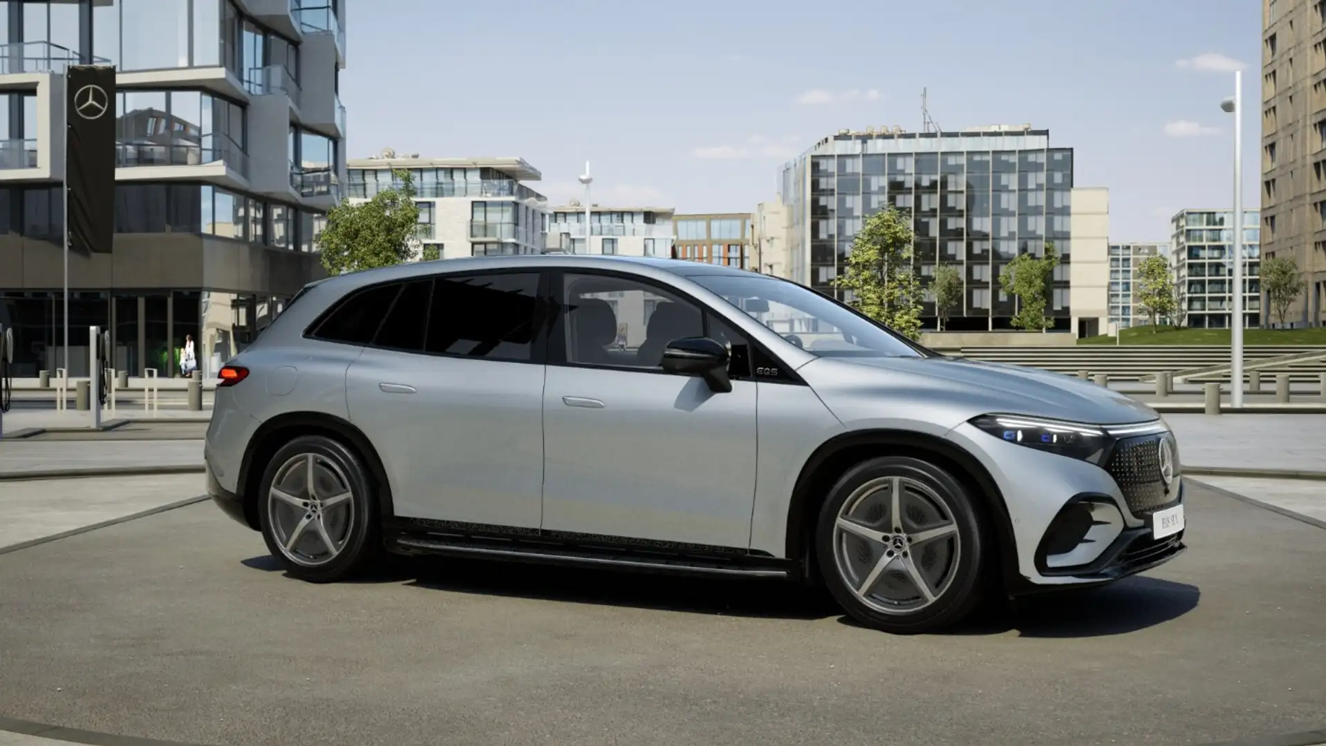 Mercedes-Benz EQS SUV EQS 580 4MATIC SUV Rückfahrkamera,Klimaautomatik Silber - 2