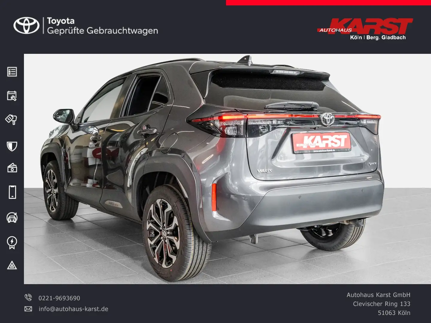 Toyota Yaris Cross - 1.5 l 4x2 HY Safety + Winter Paket Сірий - 2