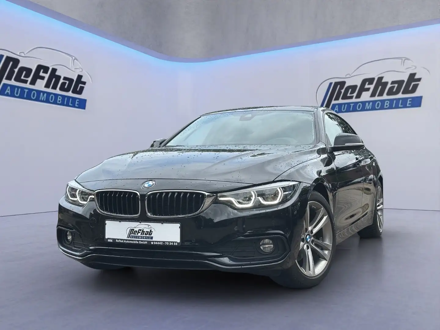 BMW 420 *HUD*KEYLESS*LASER*CARPLAY*SCHECKH Schwarz - 1