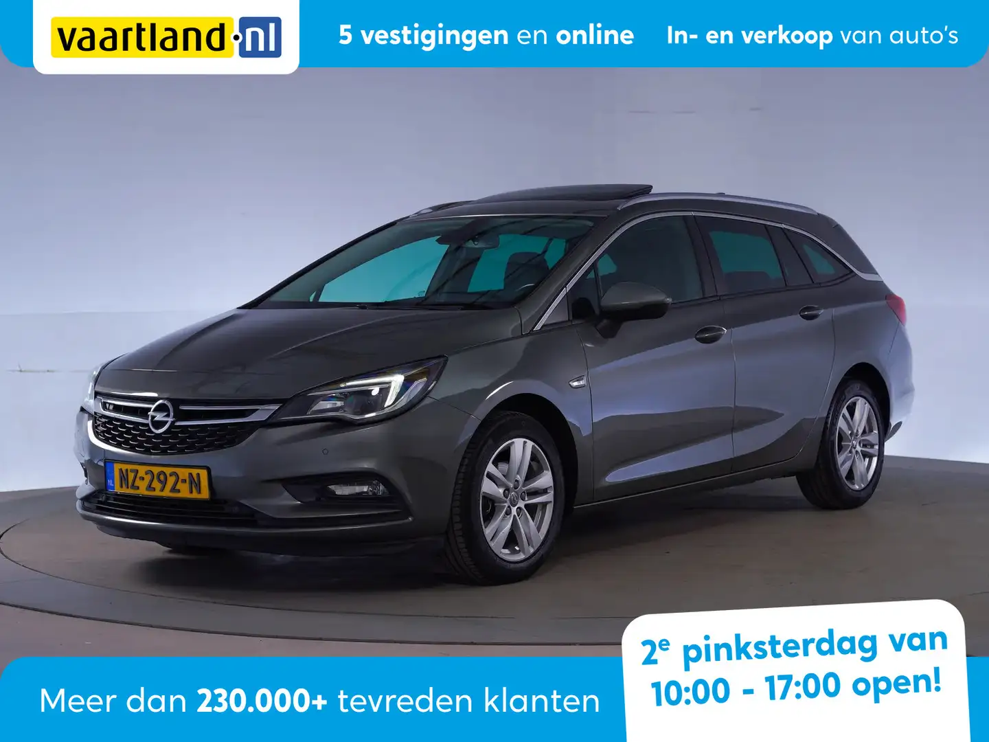 Opel Astra SPORTS TOURER 1.4T 150Pk Online ed [Navi Schuifdak Gris - 1