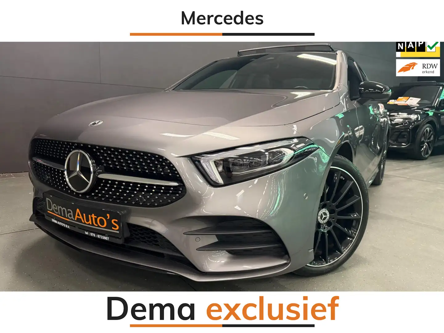 Mercedes-Benz A 250 e AMG Line PANO/SFEERVERL/V-COCKPIT/DAB/CARPLAY/CA Gris - 1