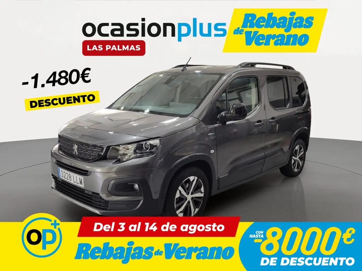 Peugeot Rifter 1.5BlueHDi S&S Standard GT Line 100 Gris - 1