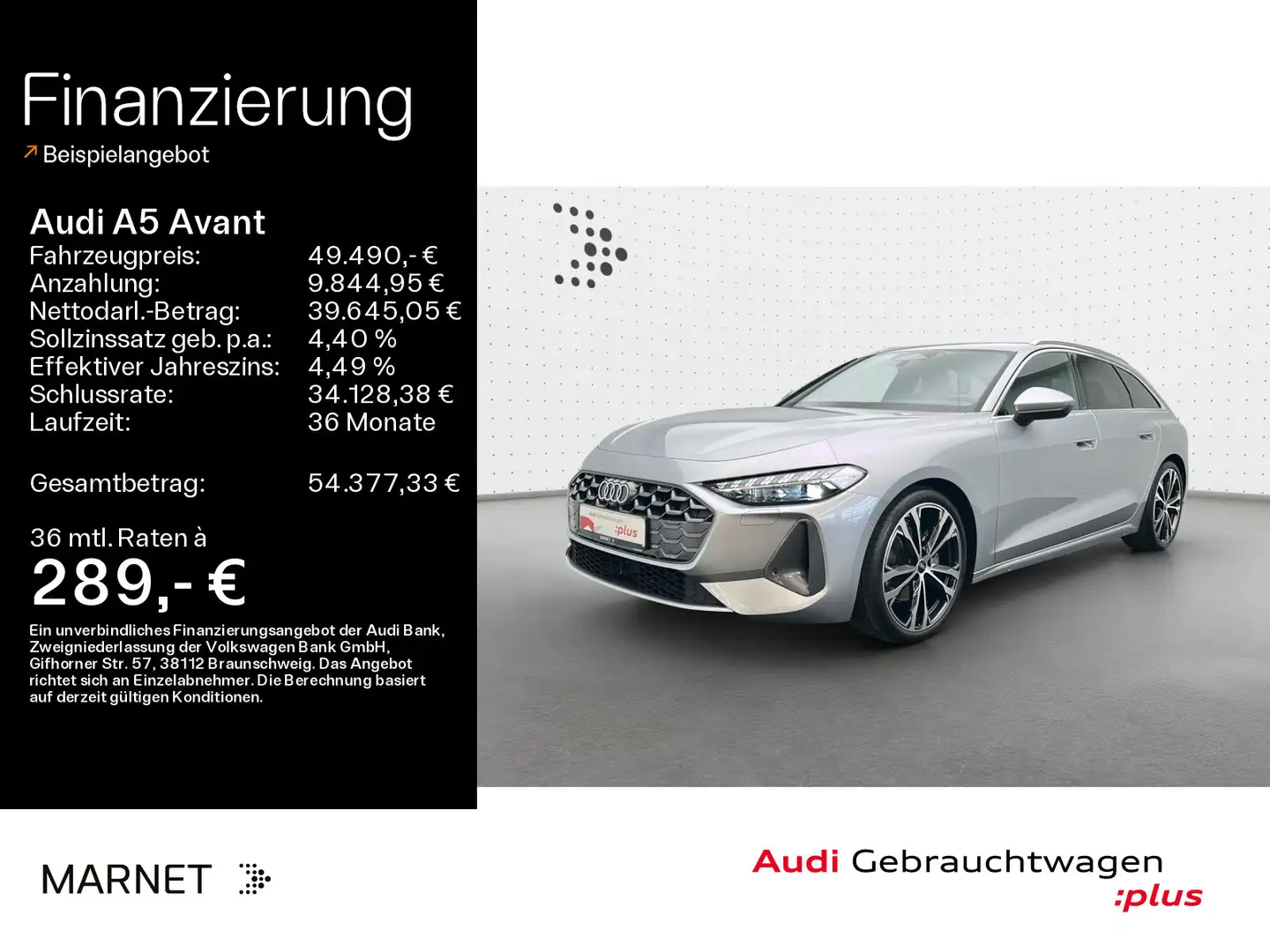 Audi A5 TFSI S line*Navi*LED*AHK*PDC*Virtual Co Silber - 1