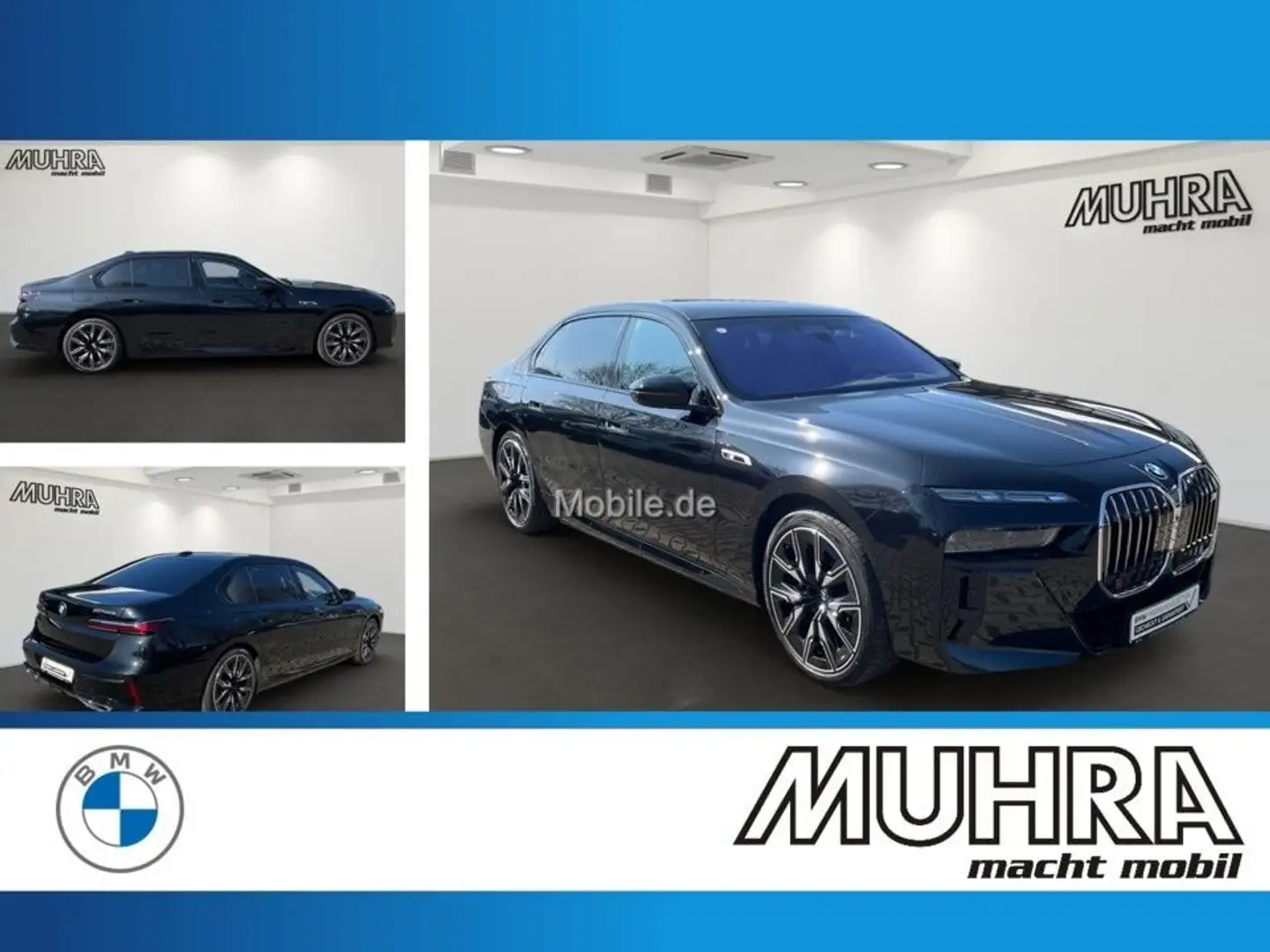 BMW 760 M760e xDrive 21" Autobahnas Massage Pano Sky B&W Czarny - 1