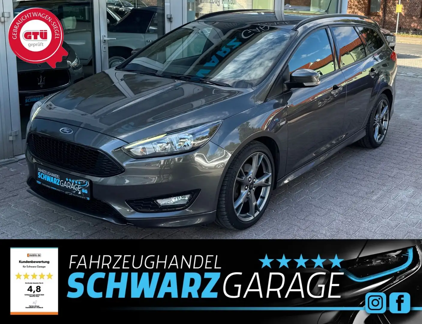 Ford Focus Turnier *ST-LINE*SPORT*2-Z-KLIMA*SHZ* Gris - 1