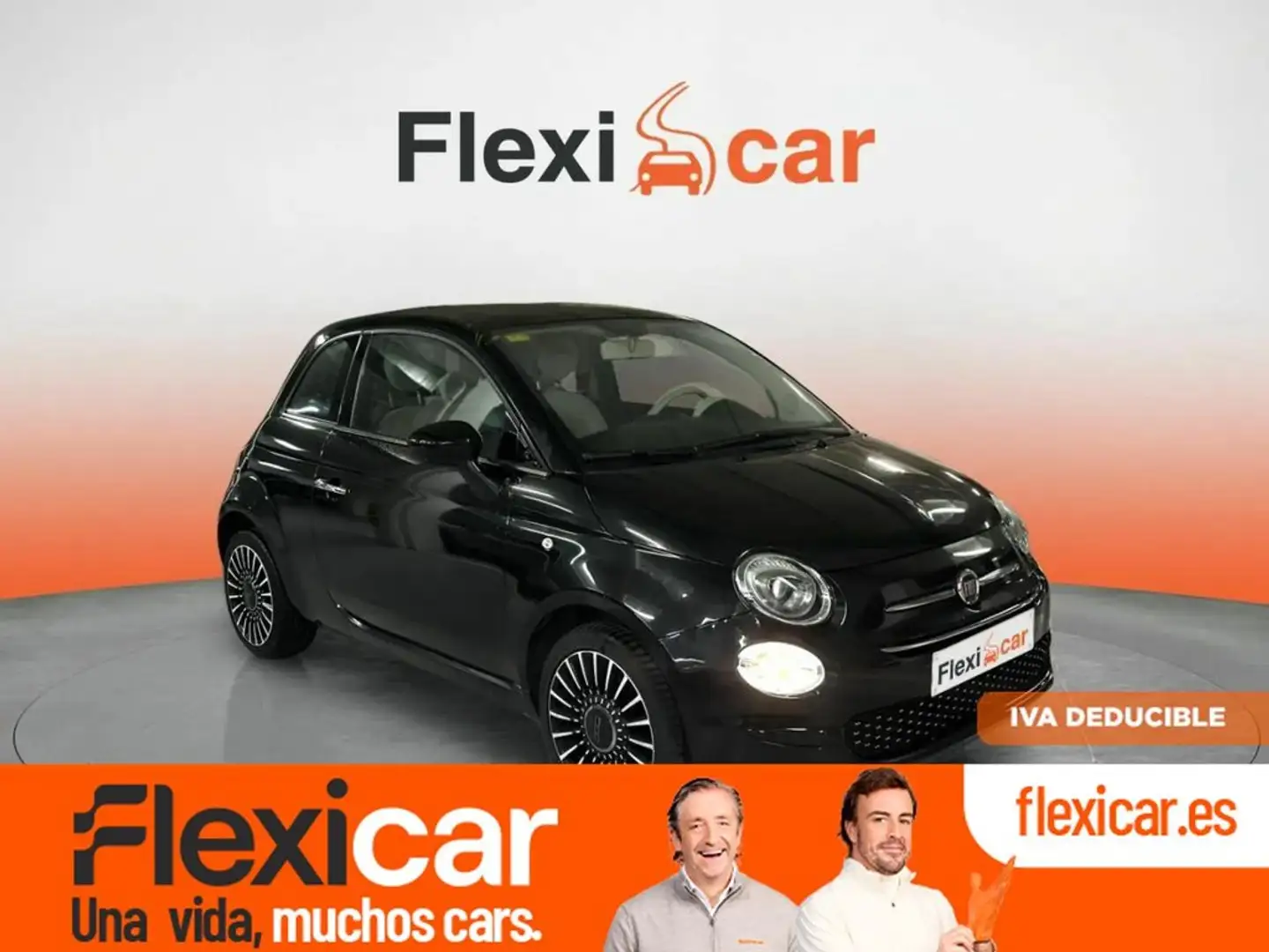 Fiat 500 1.2 Lounge Negro - 2