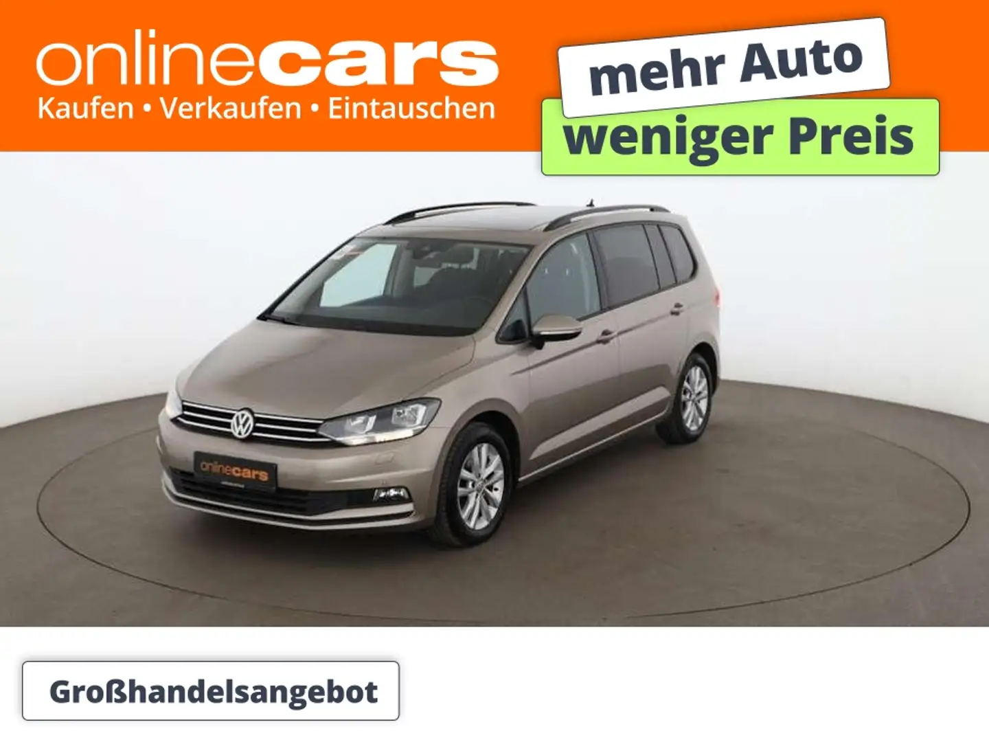 Volkswagen Touran 1.6 TDI Comfortline Aut 7-SITZER STANDHZG Beige - 1
