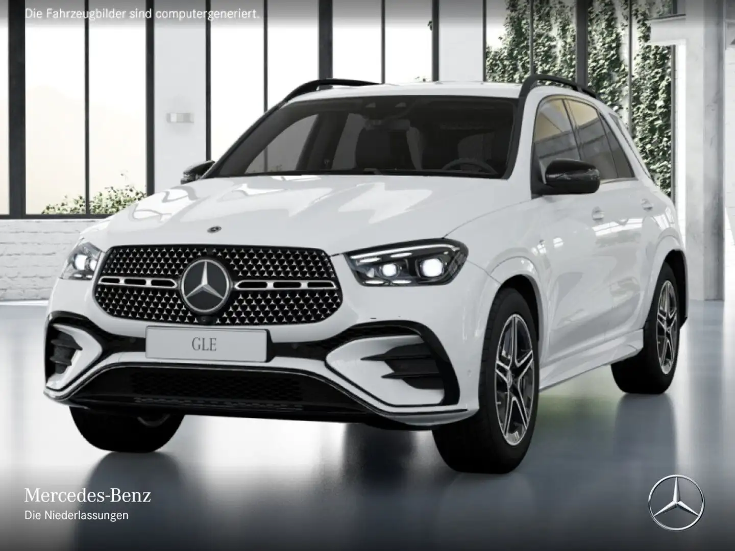 Mercedes-Benz GLE 350 de 4M AMG+NIGHT+360+AHK+MULTIBEAM+20"+SPUR Weiß - 2