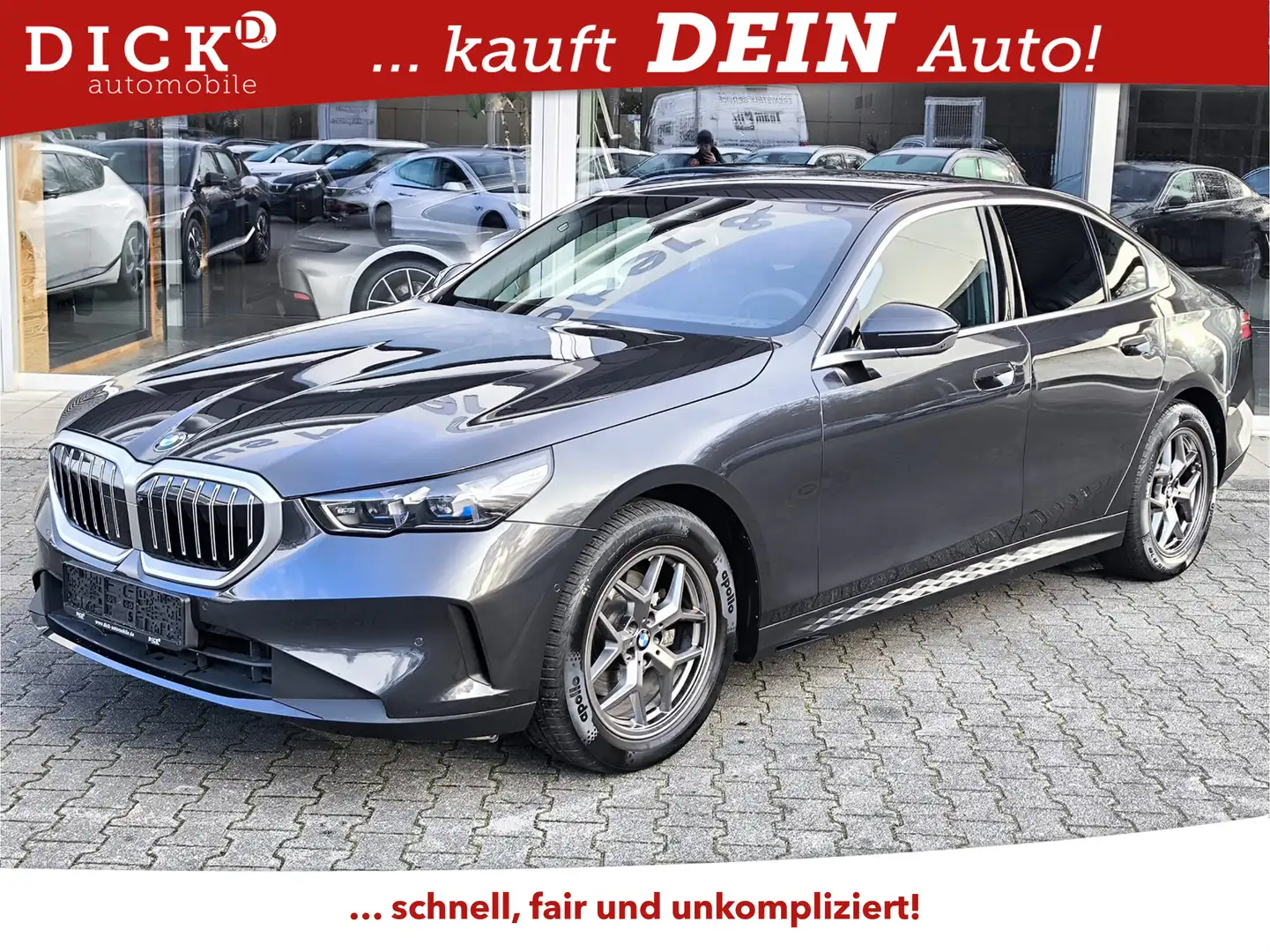 BMW 520 d VIRTU+MEMO+LEDER+PROF+LED+SHZ+HEAD+H&K+360 Schwarz - 1