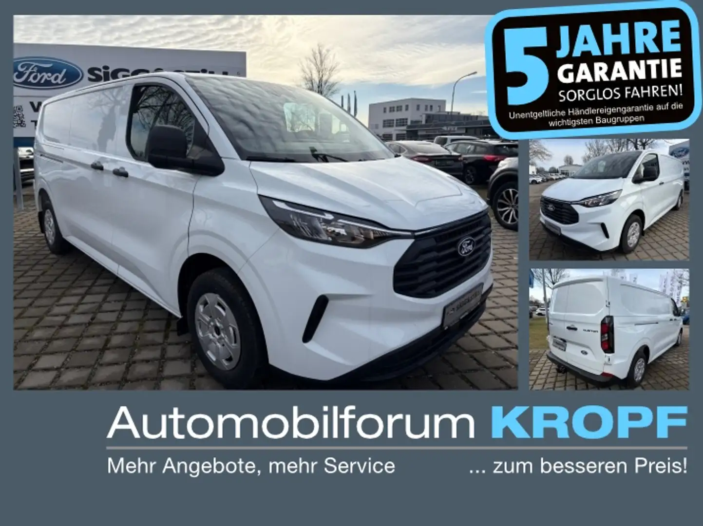 Ford Transit Custom Kasten Trend 280 L1 SERVICE-LINE Wit - 1