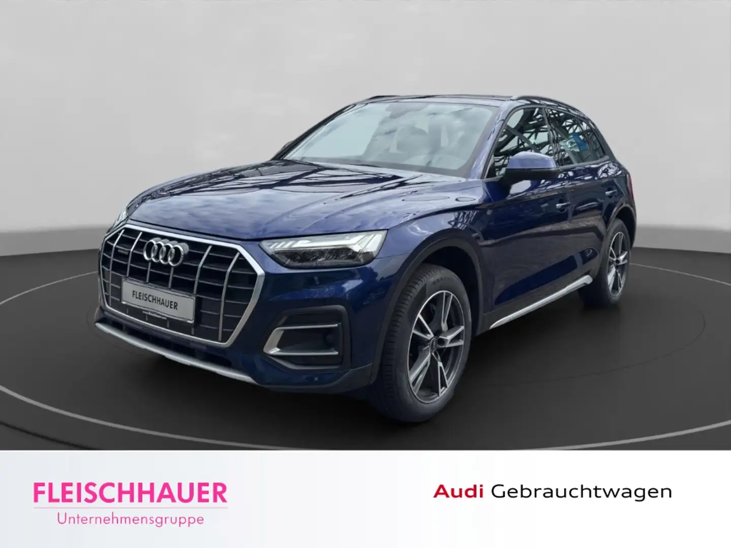 Audi Q5 50 TFSIe Quattro advanced . AHK-klappbar El. Pano Blau - 1