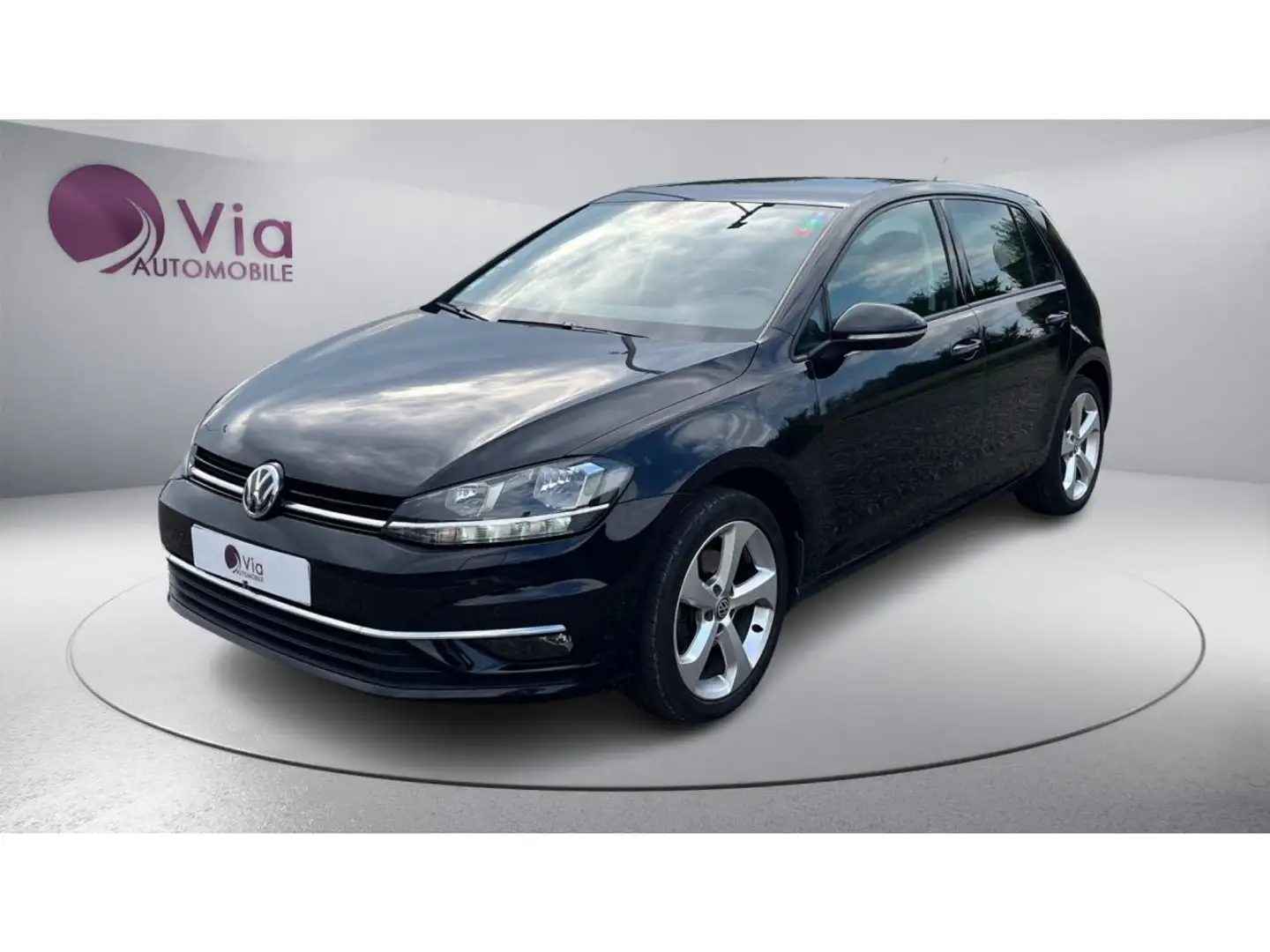 Volkswagen Golf 1.6 TDI 115 Confortline Business - CARPLAY / RADAR AV+AR / NAV Schwarz - 1