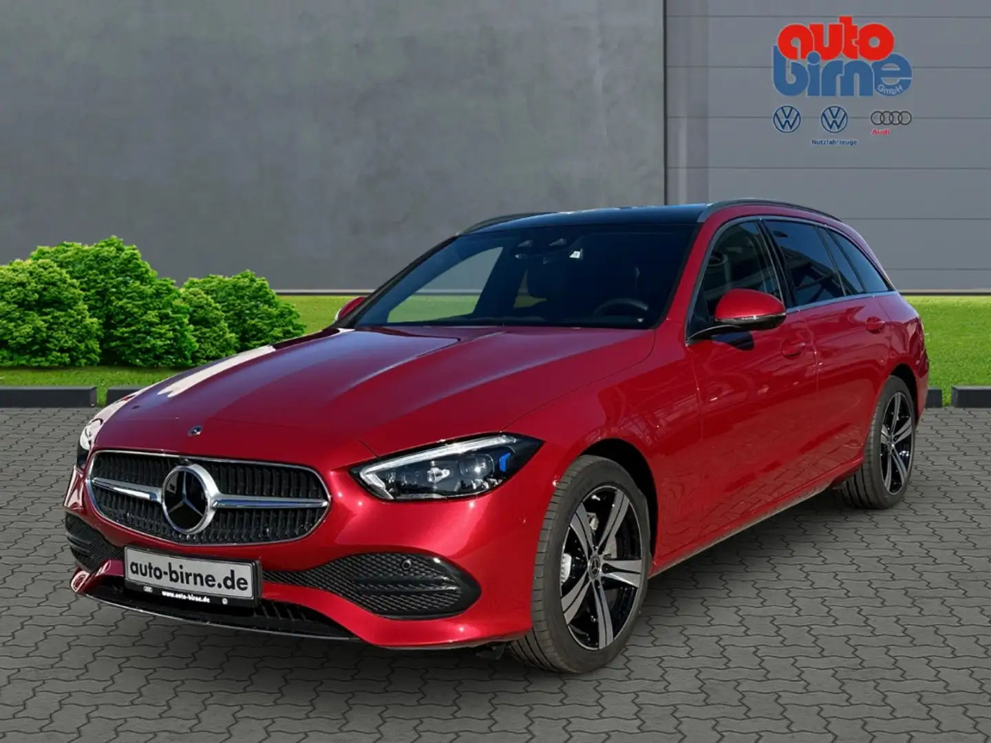 Mercedes-Benz C 300 d T-Modell Edition Avantgarde Panodach Navi Leder Rouge - 1