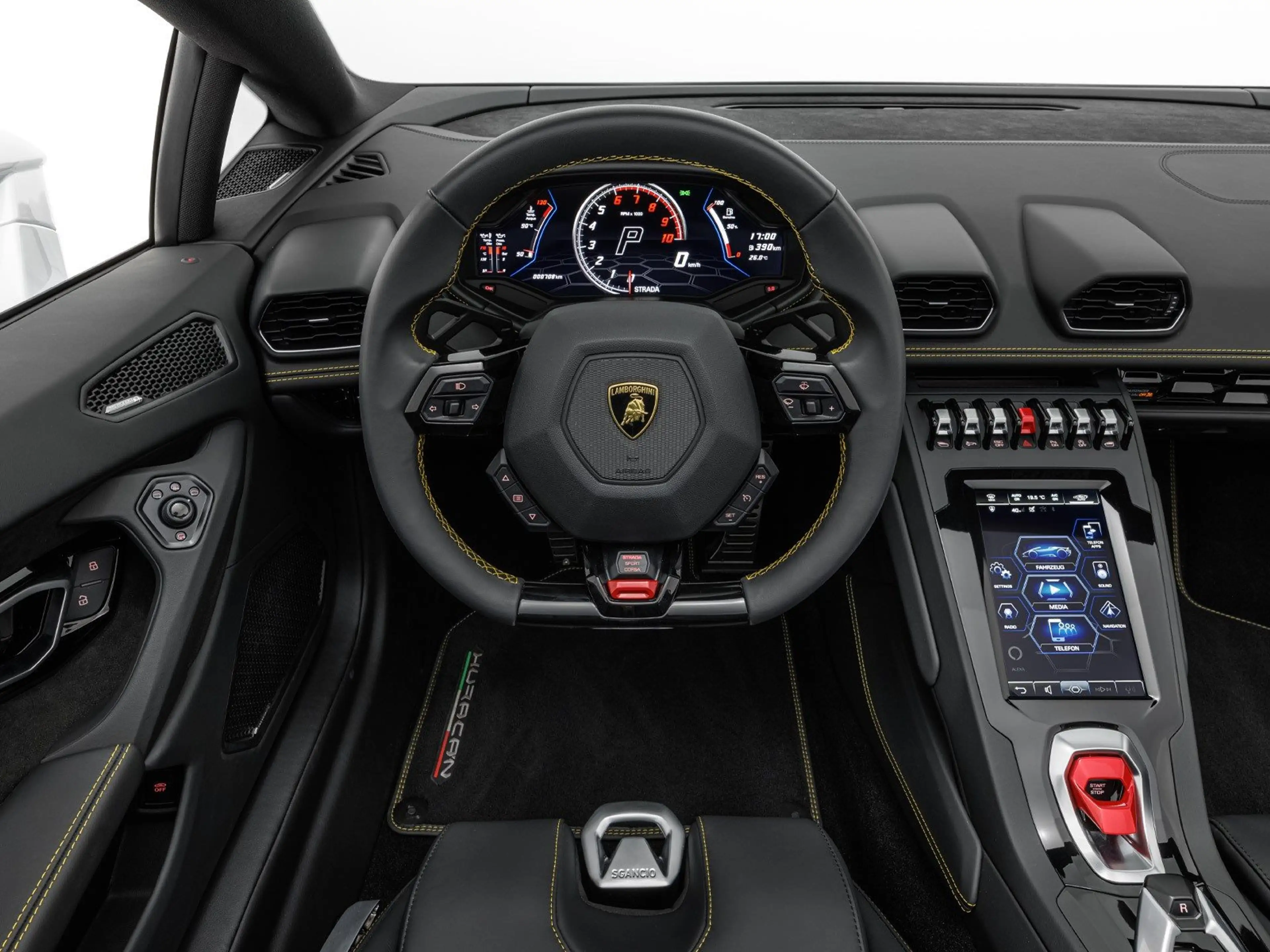 Lamborghini Huracán Evo Spyder 20" SPORT SEATS EVO TRIM LIFT SENSONUM — photo 15