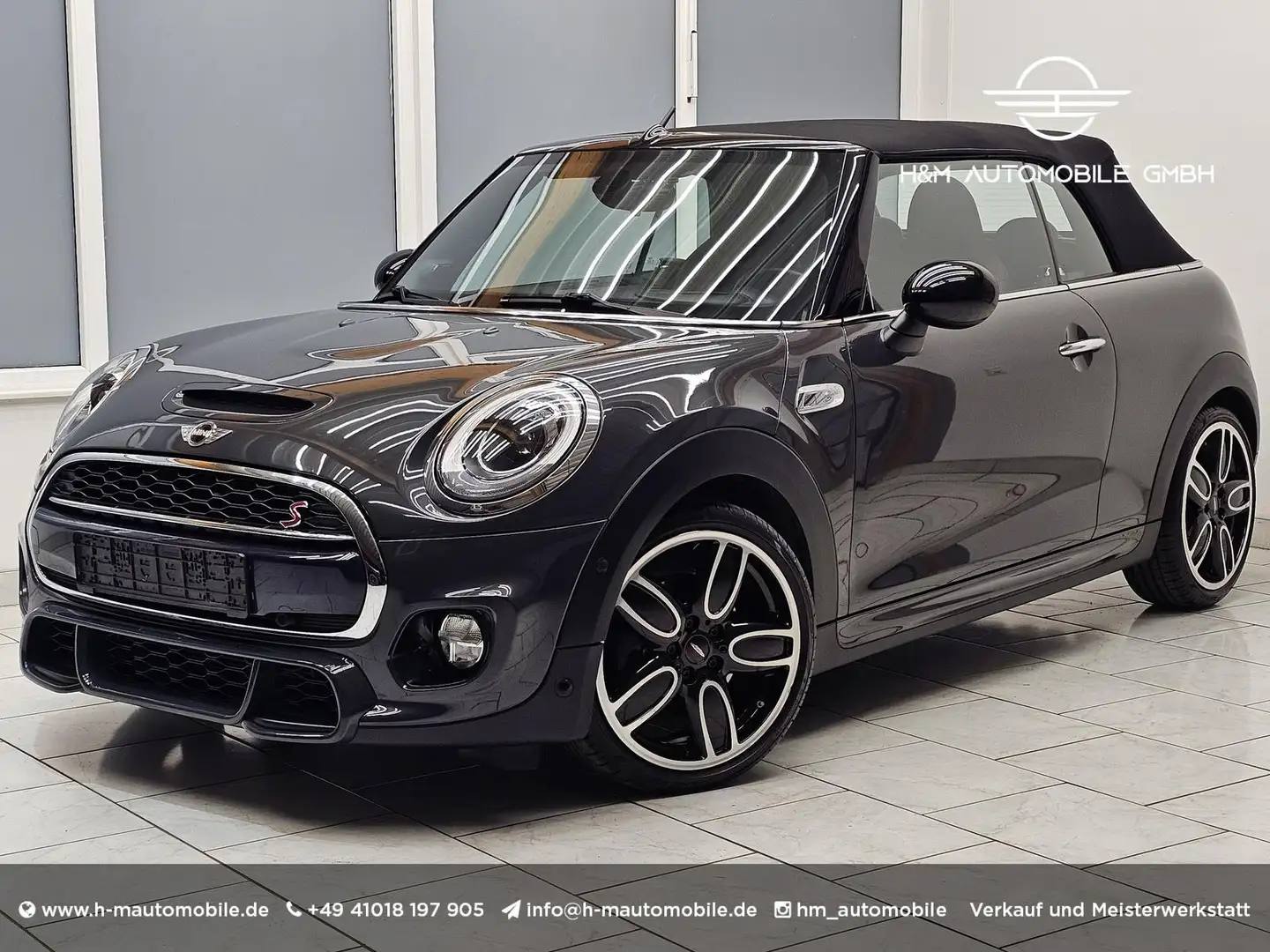 MINI Cooper S Cabrio~H&K/JCW Paket/Ambiente/LED Gris - 1