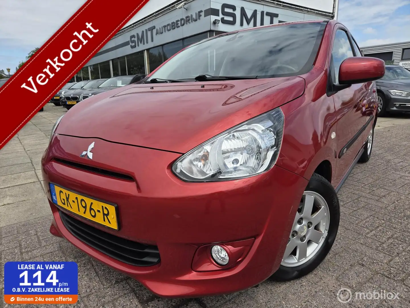 Mitsubishi Space Star 1.0 Bright ECC/SS/NLAUTO/DEALER Rood - 1