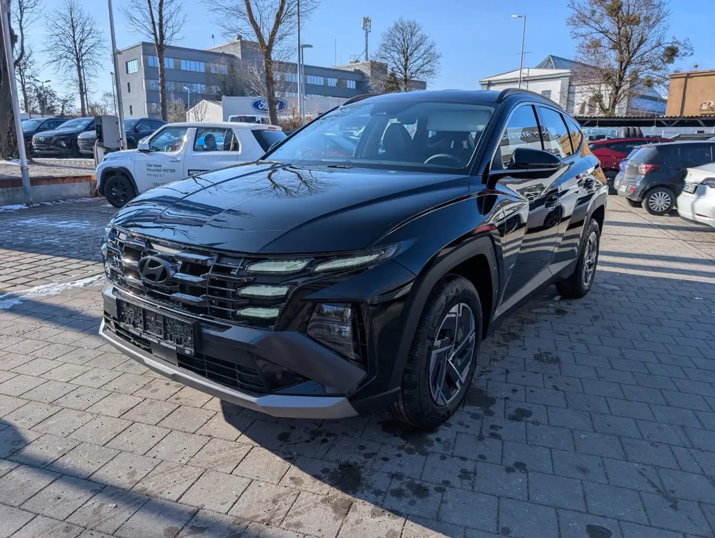 Hyundai TUCSON 1.6 T-GDI Select FLA SpurH LM 2xKlima Schwarz - 2