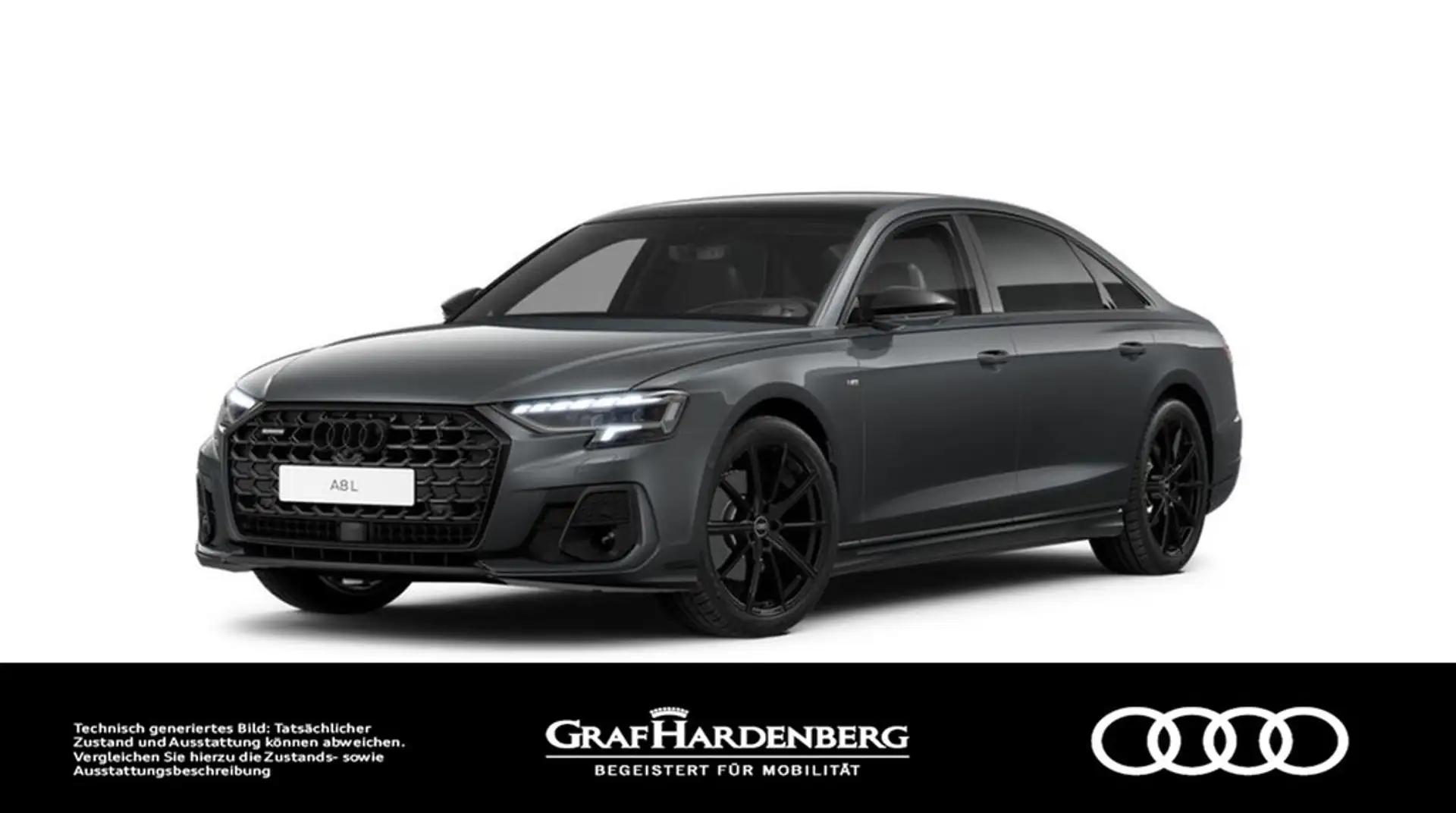 Audi A8 L 50 TDI quattro S line Matrix Navi Pano HuD 🎉 Grau - 2