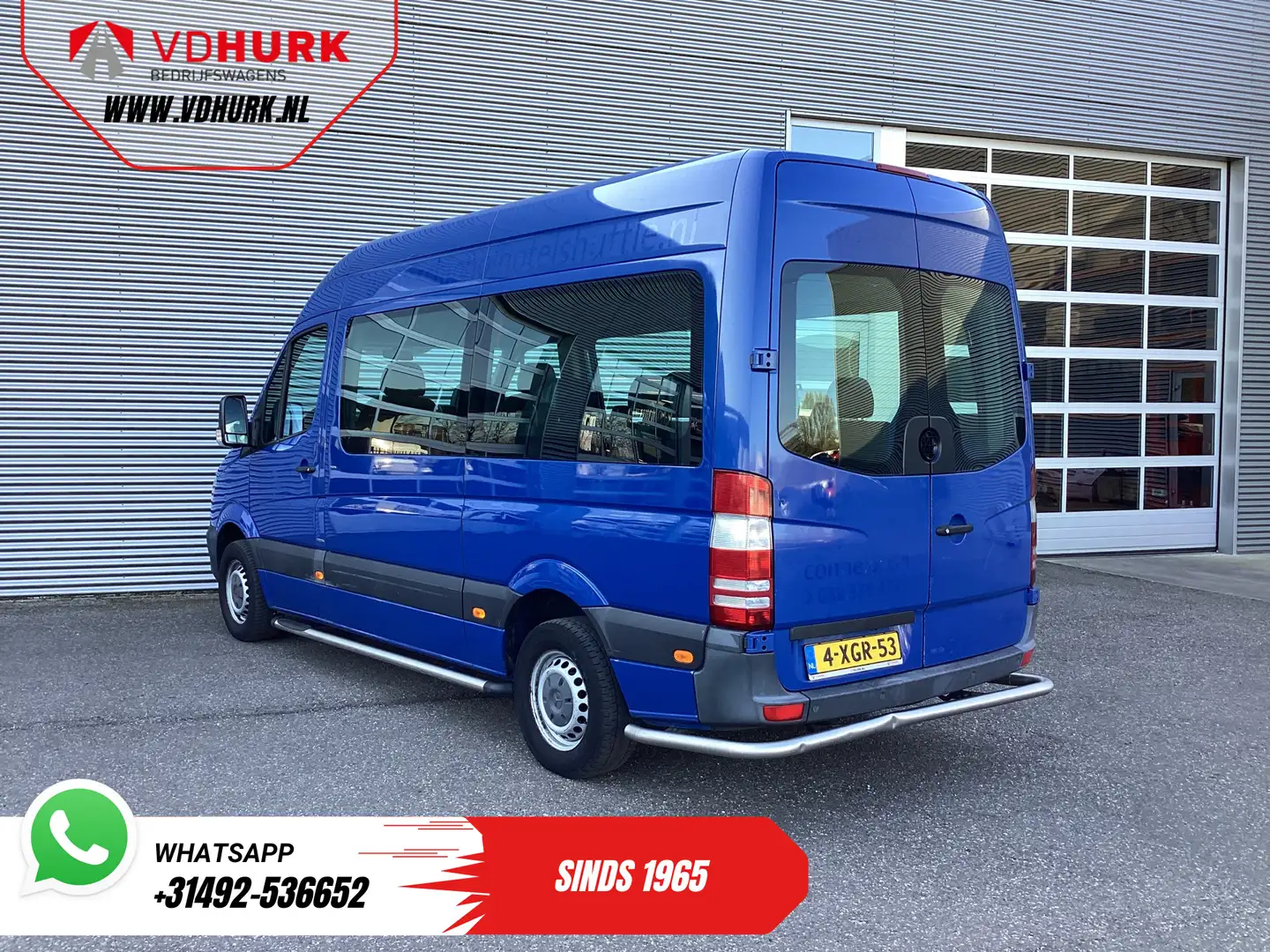 Mercedes-Benz Sprinter 213 2.2 CDI Aut. L2H2 €11.979,- Incl. BTW BPM VRIJ Blauw - 2