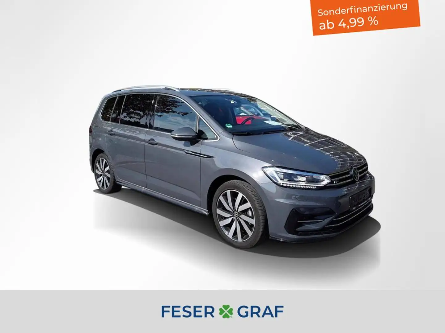 Volkswagen Touran 1.5 TSI Highline DSG AHK / LED / Rückfahrkamera Grau - 1