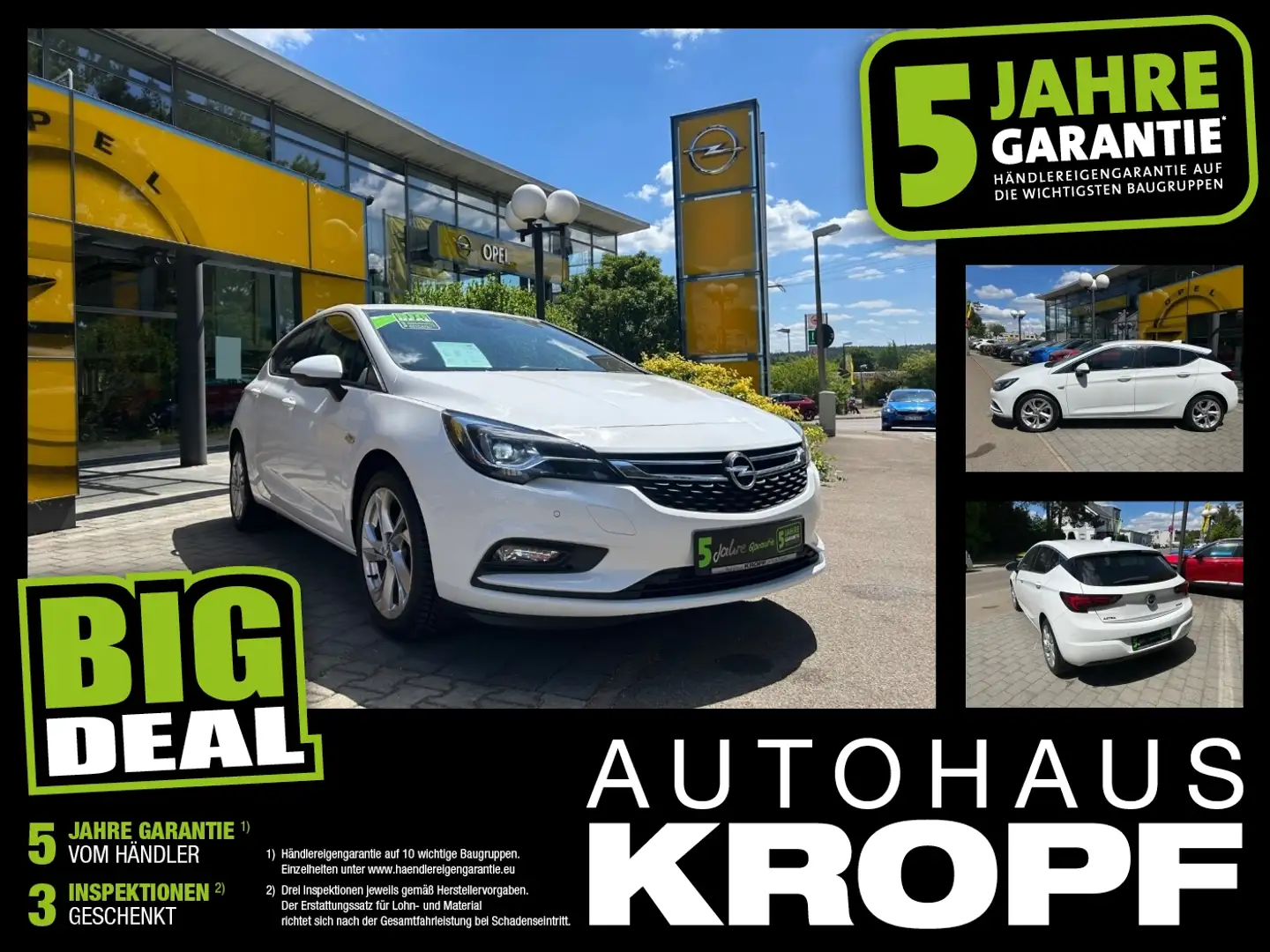 Opel Astra K 1.0 Turbo Dynamic Navi DynLi LM W-Paket Biały - 1