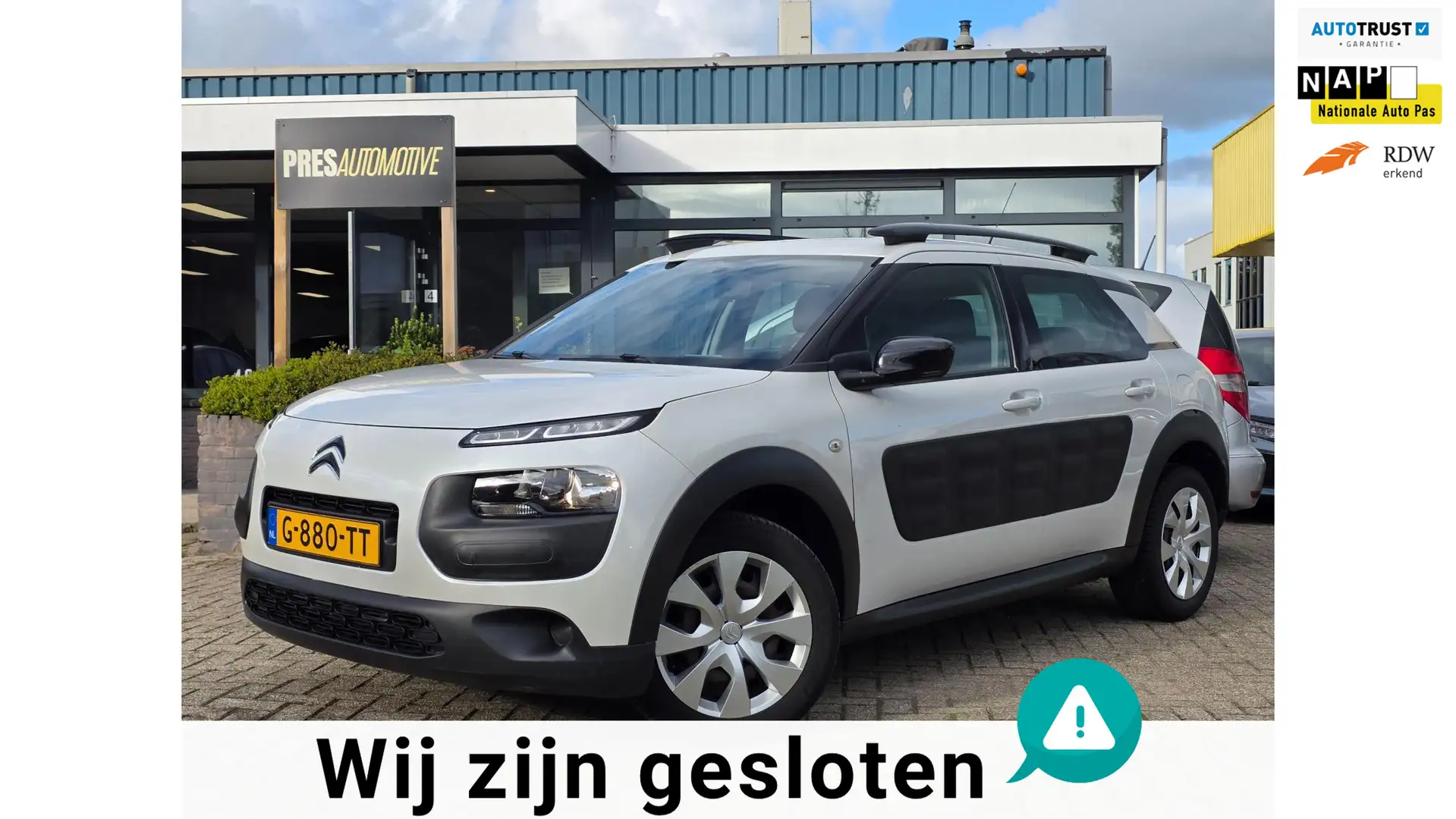 Citroen C4 Cactus 1.2 PureTech W |AIRCO|CRUISE|CAMERA|PDC Wit - 1