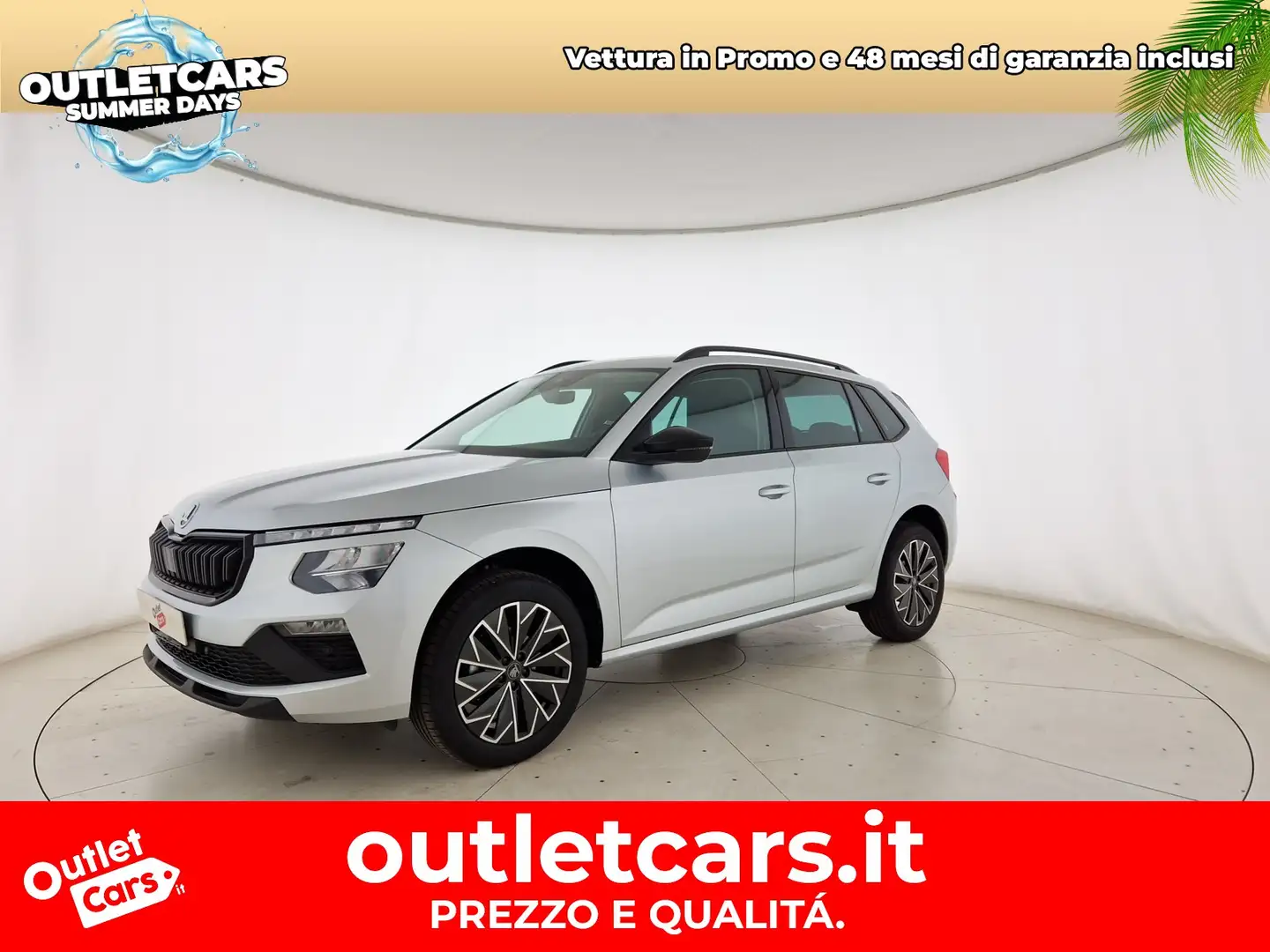 Skoda Kamiq 1.0 tsi black dots 95cv Argento - 1