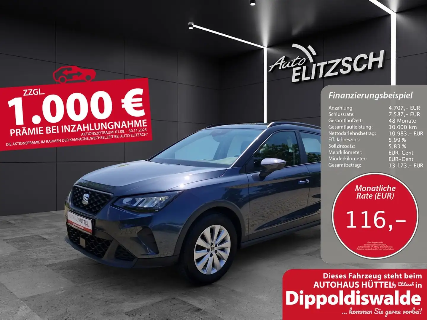SEAT Arona 1.0TSI Style LED Climatronic GRA PDC SH H Grau - 1