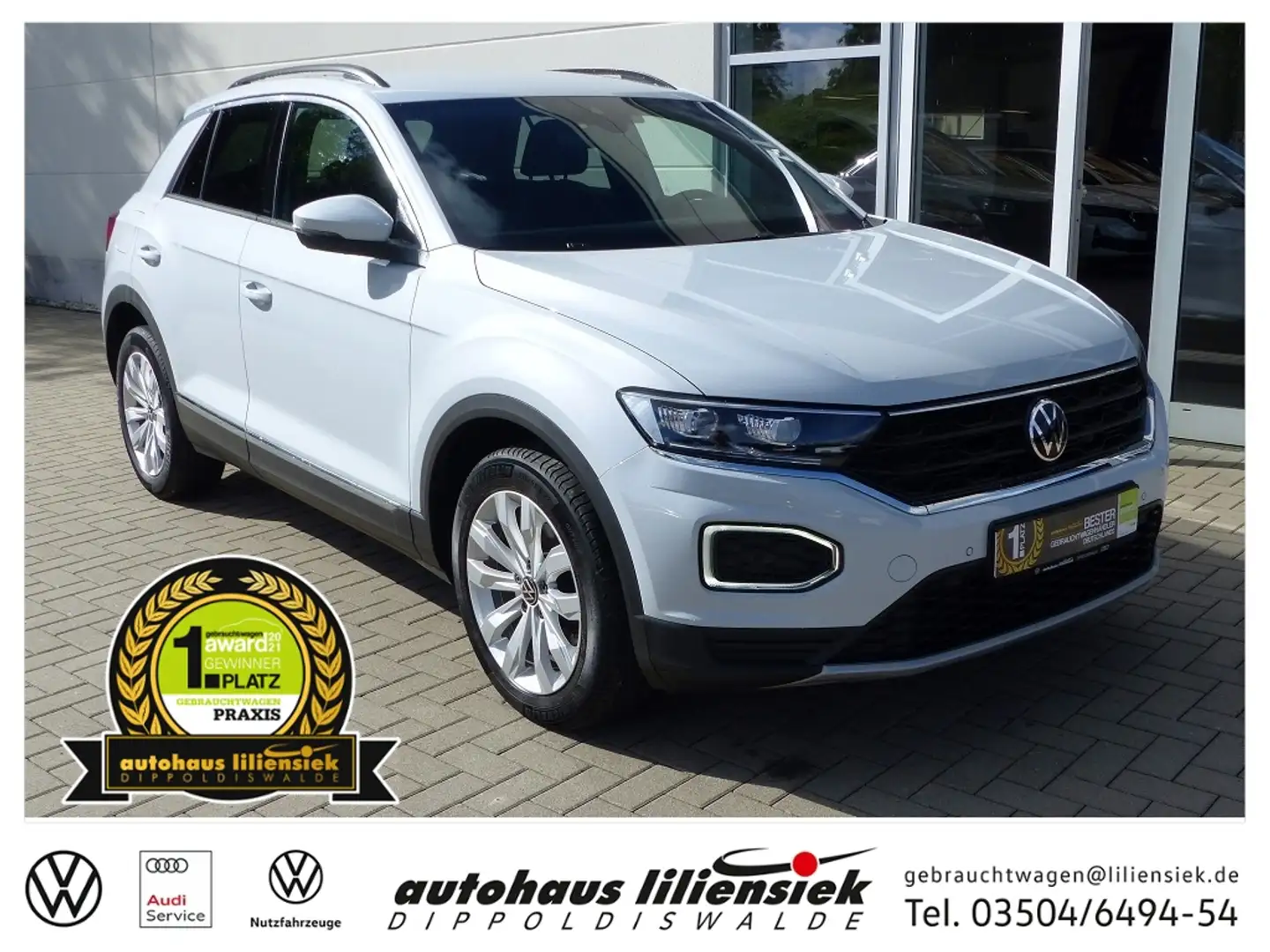 Volkswagen T-Roc sport 2.0 TDI DSG *LED*PDC*Sthz* Silber - 1