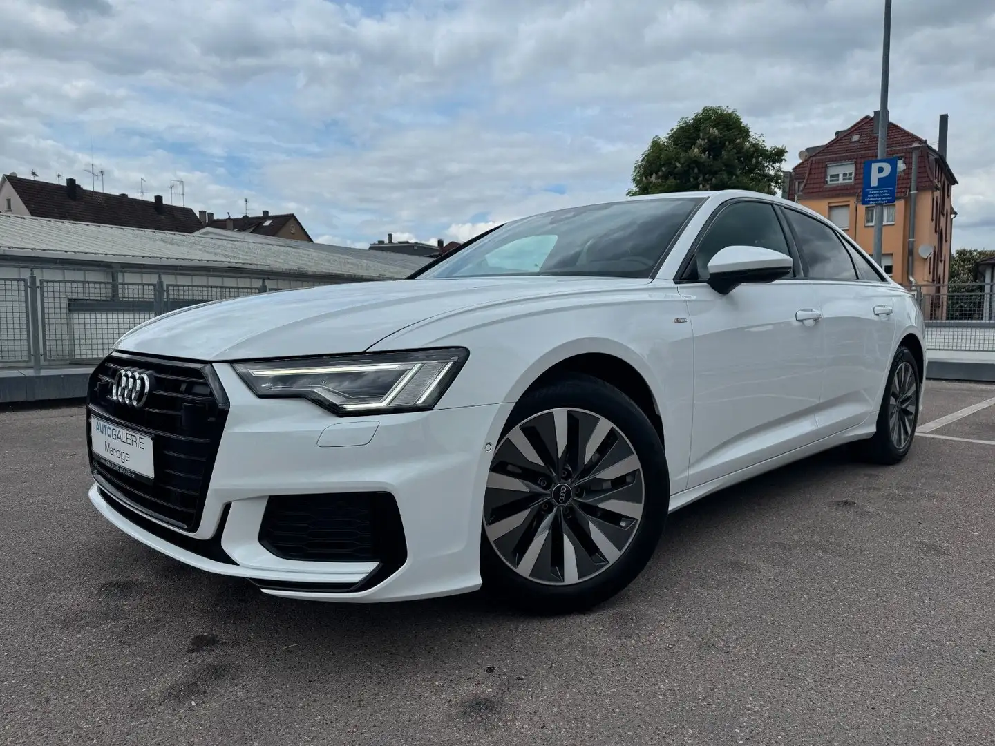 Audi A6 35 TDI S Line MATRIX/AHK/ACC/B&O/STANDH/LEDER Blanc - 1