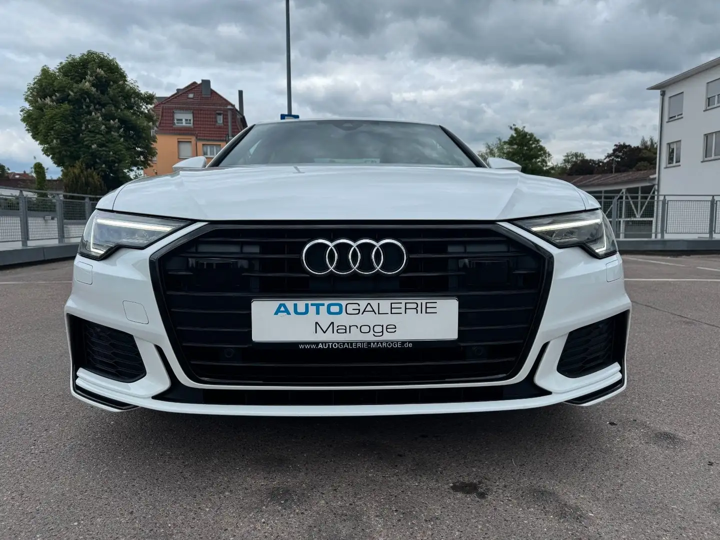 Audi A6 35 TDI S Line MATRIX/AHK/ACC/B&O/STANDH/LEDER Blanc - 2