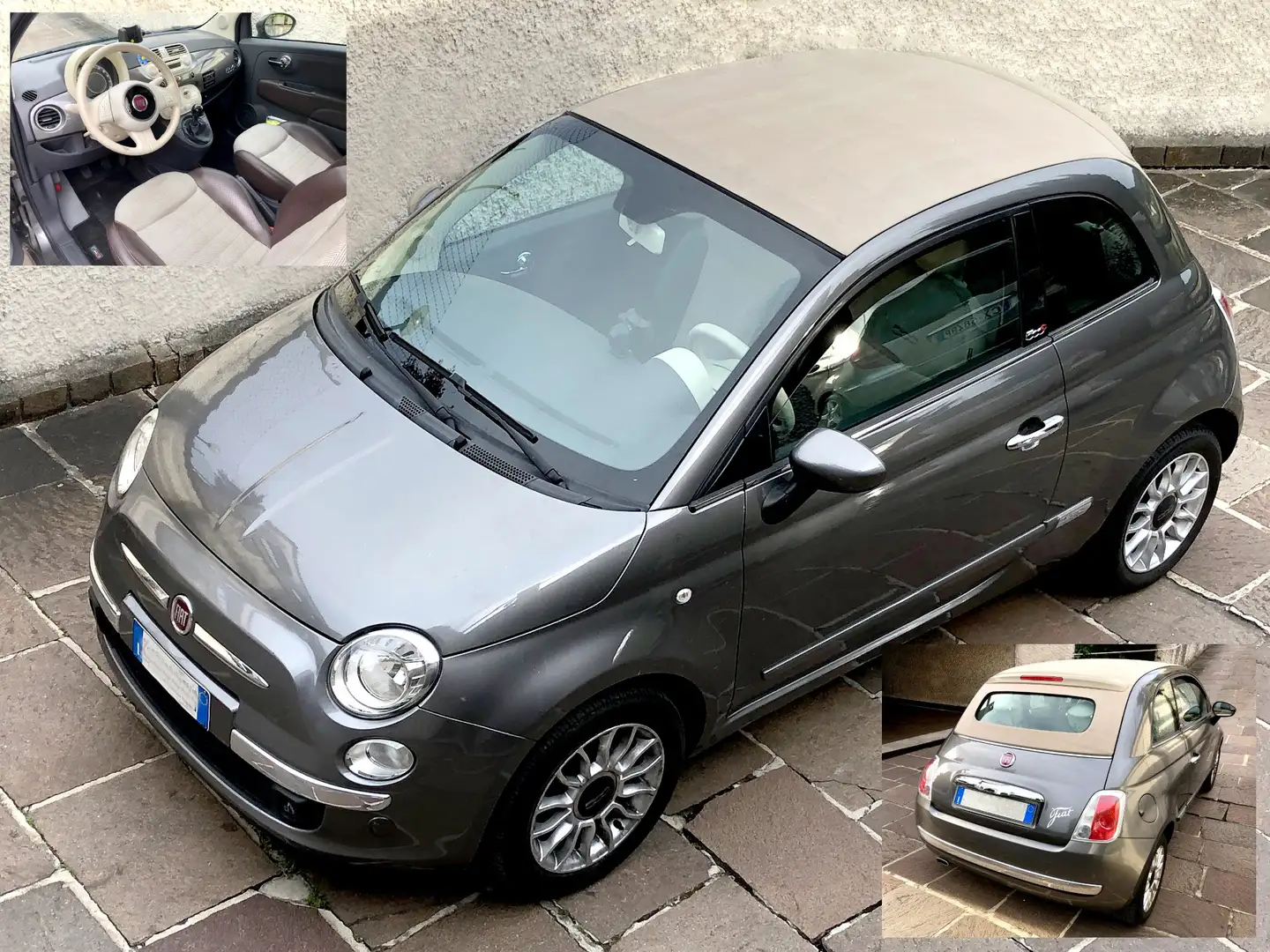 Fiat 500 500 III 1.3 mjt 16v Lounge 95cv Grigio - 1